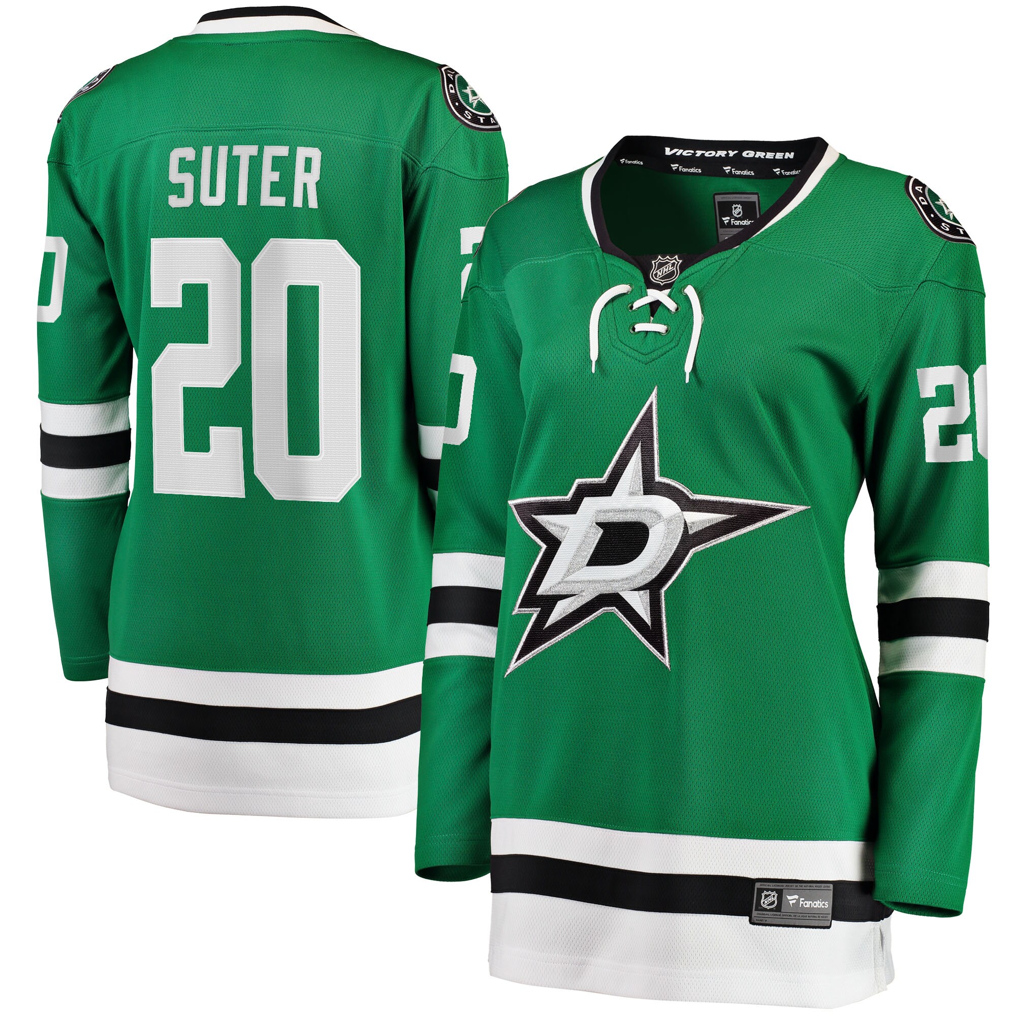 Ryan Suter Dallas Stars Fanatics Women's Breakaway Player Jersey - Kelly Green