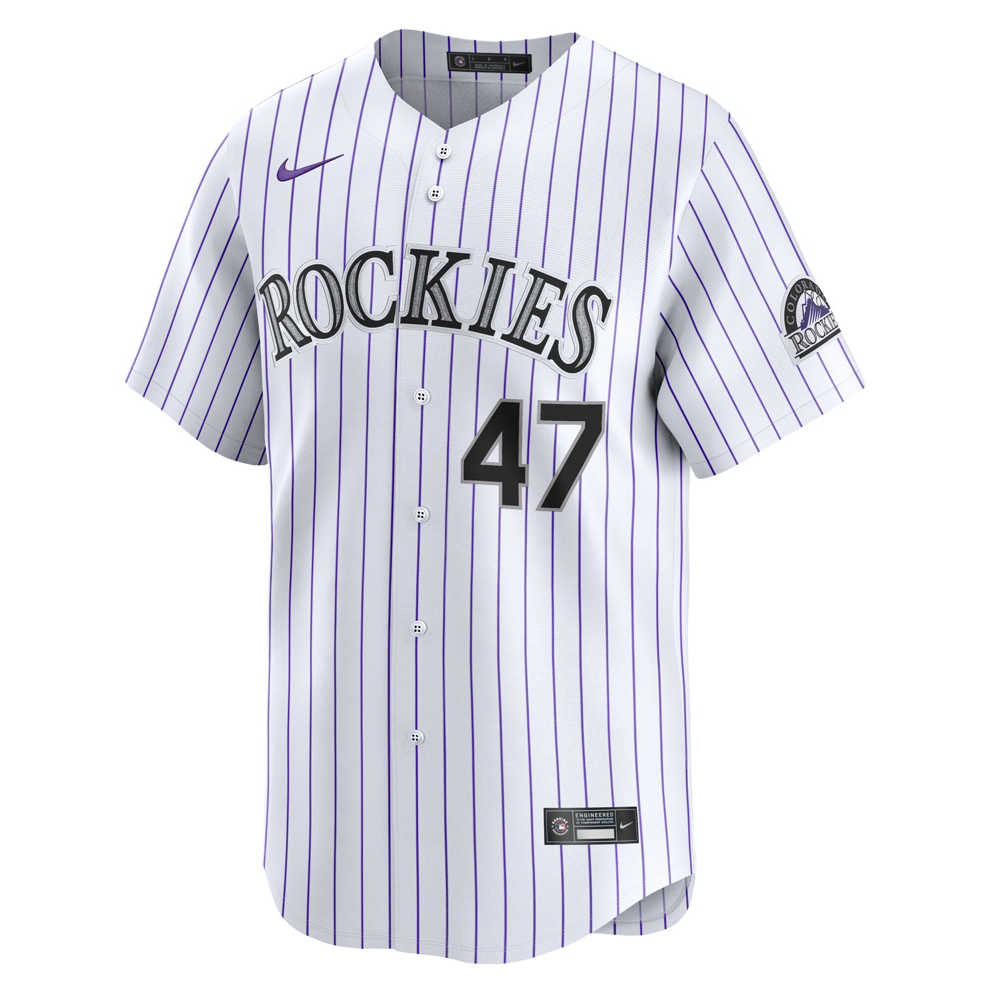 Cal Quantrill Colorado Rockies  Home Limited Player Jersey - White