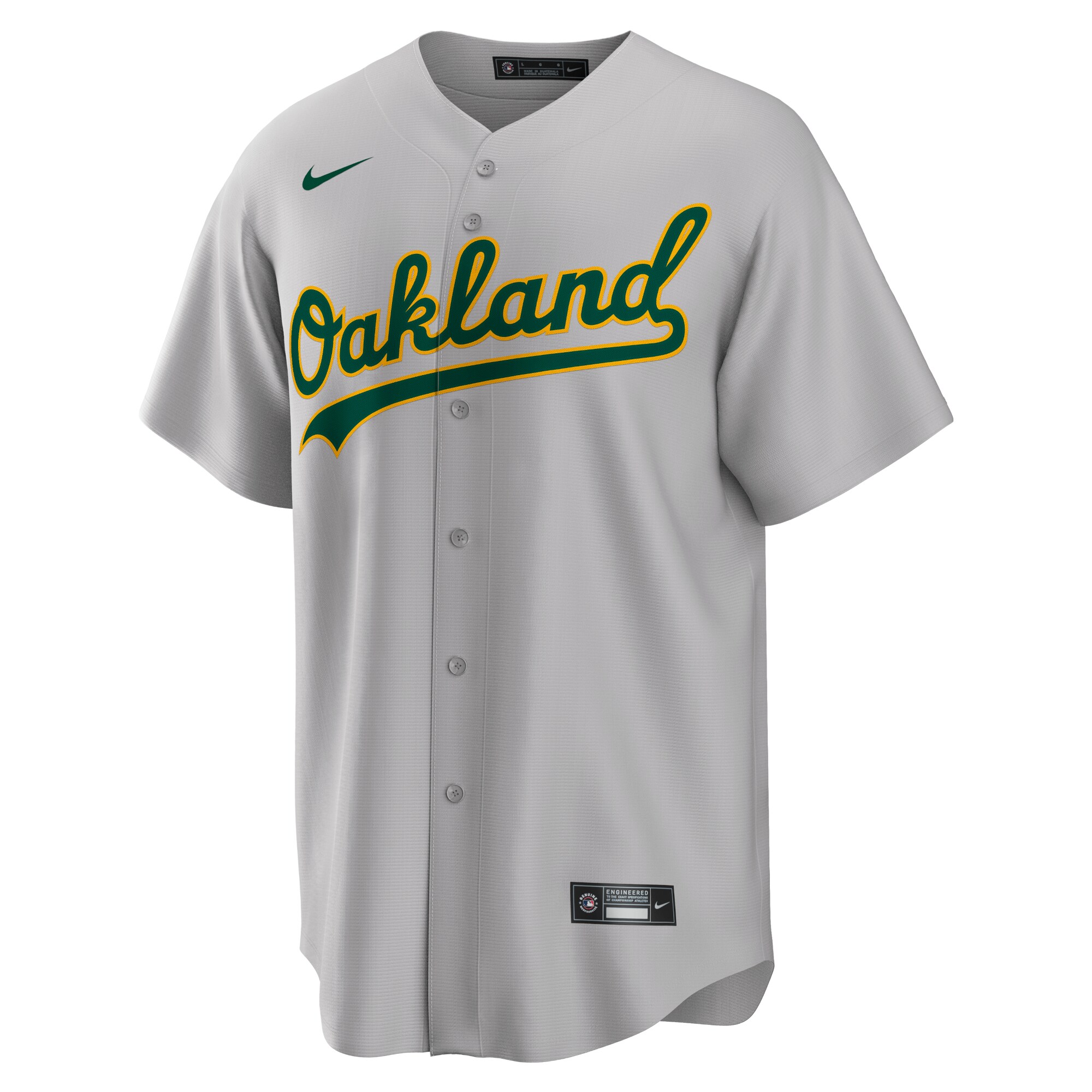 Oakland Athletics  Road Replica Team Jersey - Gray