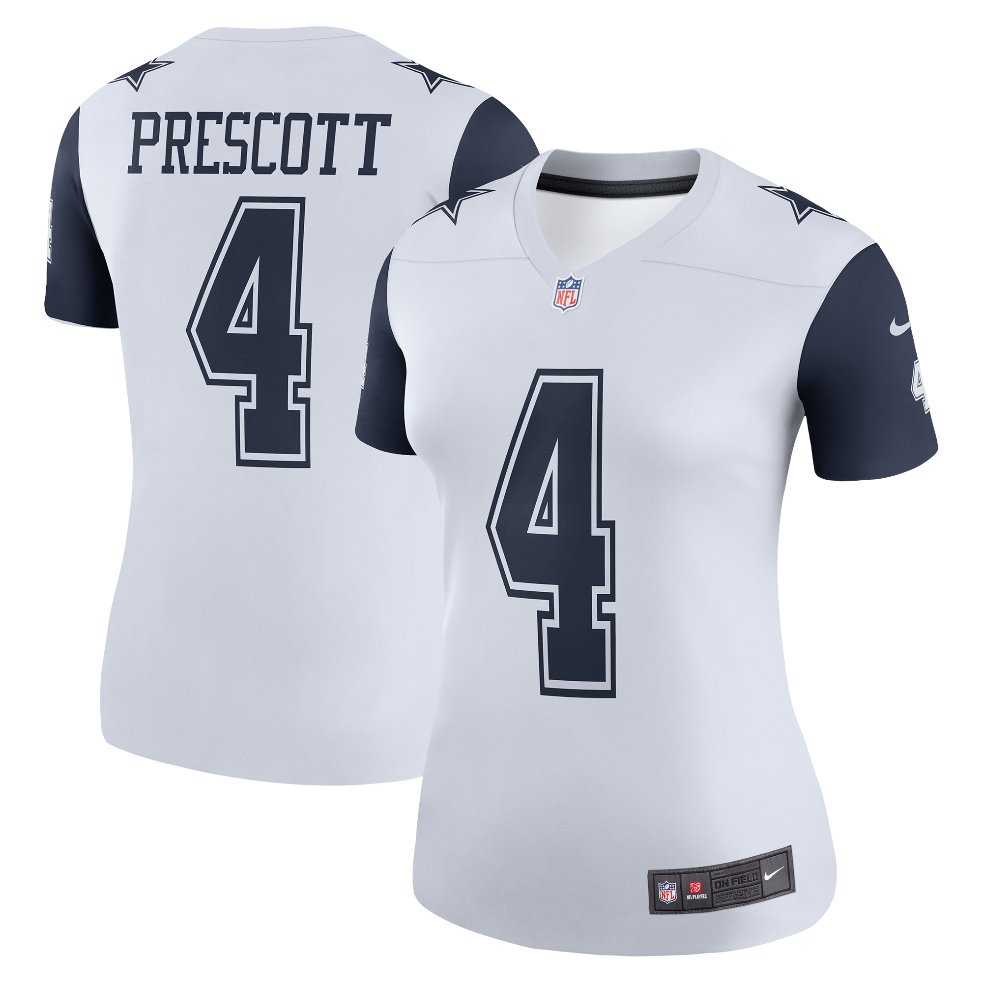 Dak Prescott Dallas Cowboys  Women's Color Rush Legend Player Jersey - White