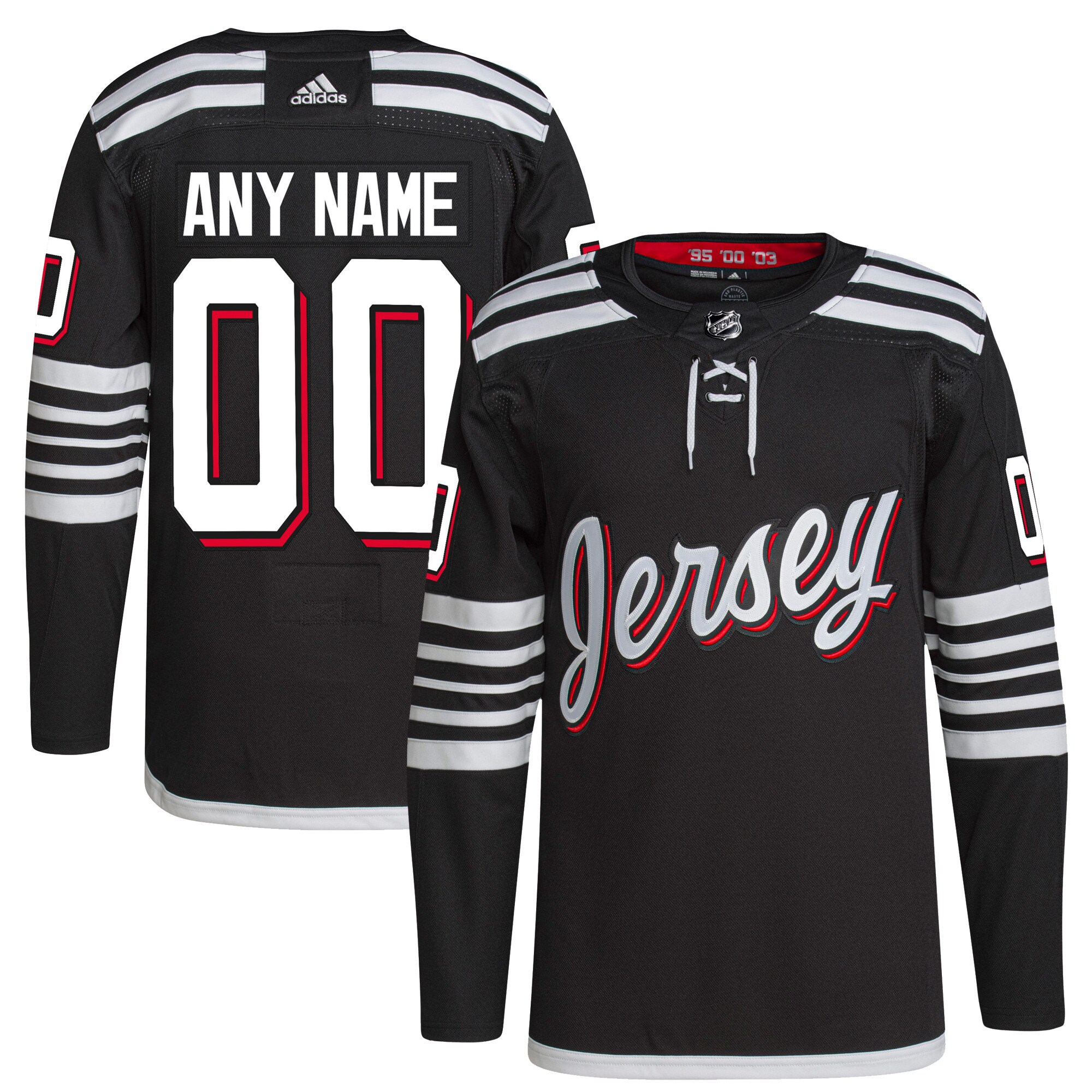 New Jersey Devils adidas  Alternate 2021\/22 Primegreen Authentic Custom Jersey - Black