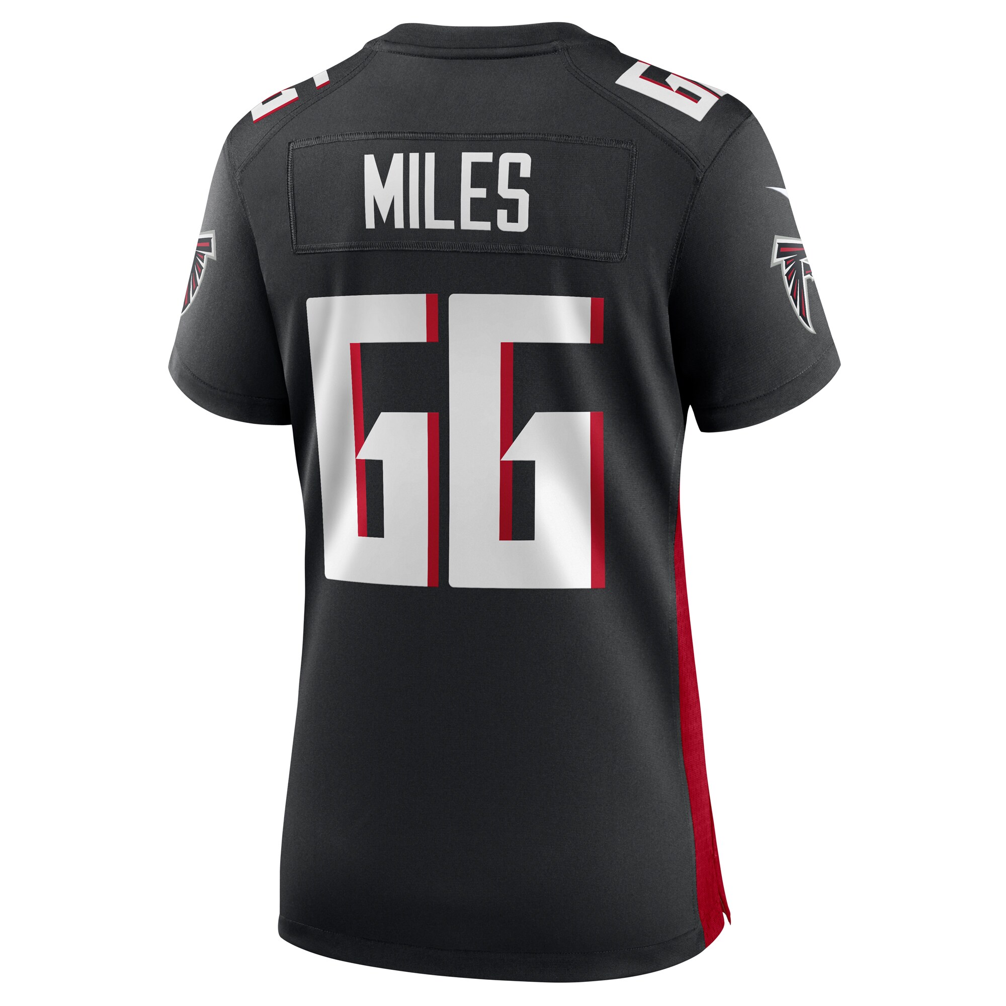 Joshua Miles Atlanta Falcons  Women's  Game Jersey -  Black