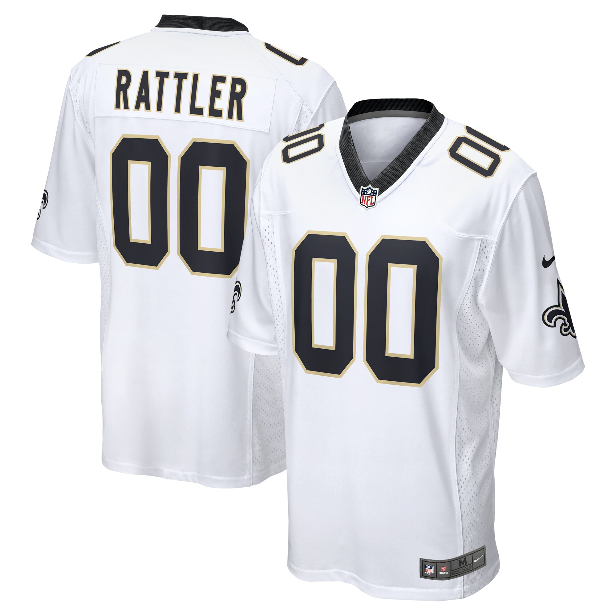 Spencer Rattler New Orleans Saints  2024 NFL Draft Game Player Jersey - White
