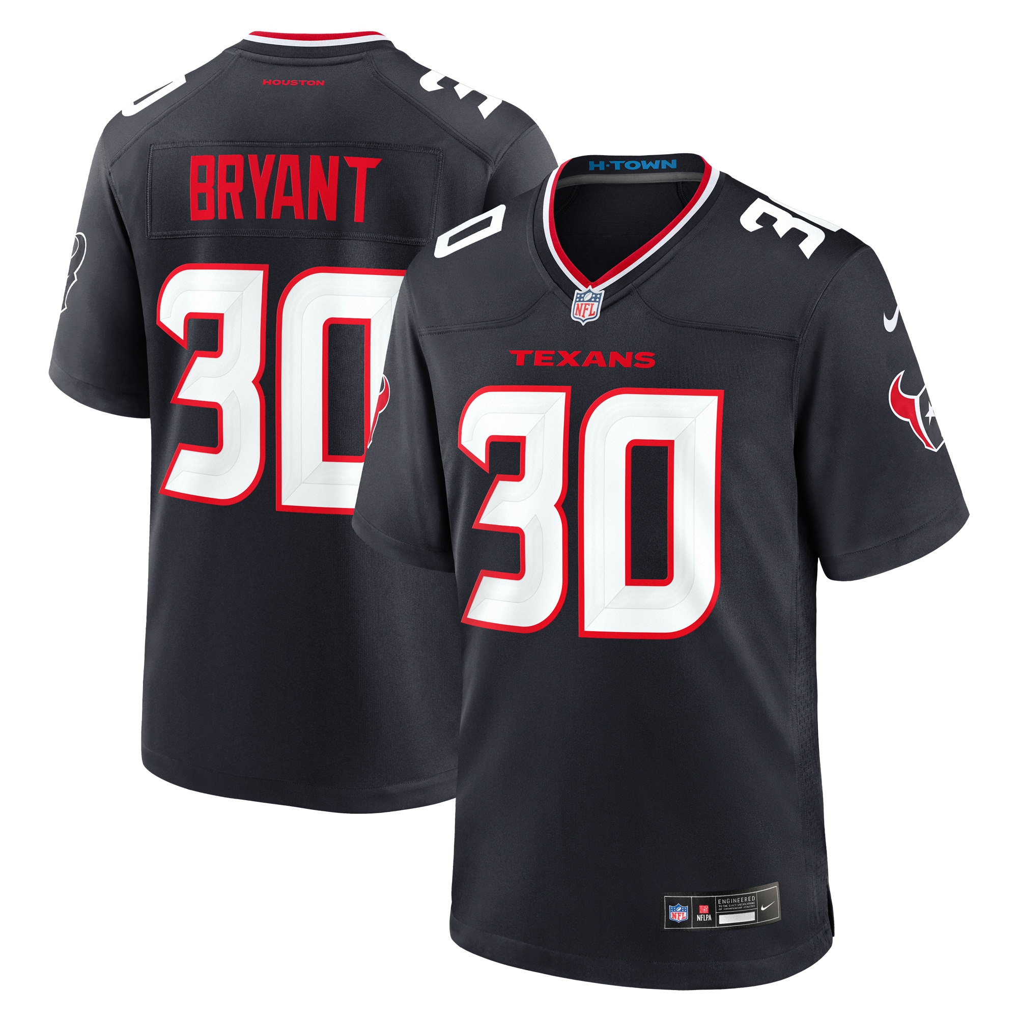 Myles Bryant Houston Texans  Team Game Jersey -  Navy