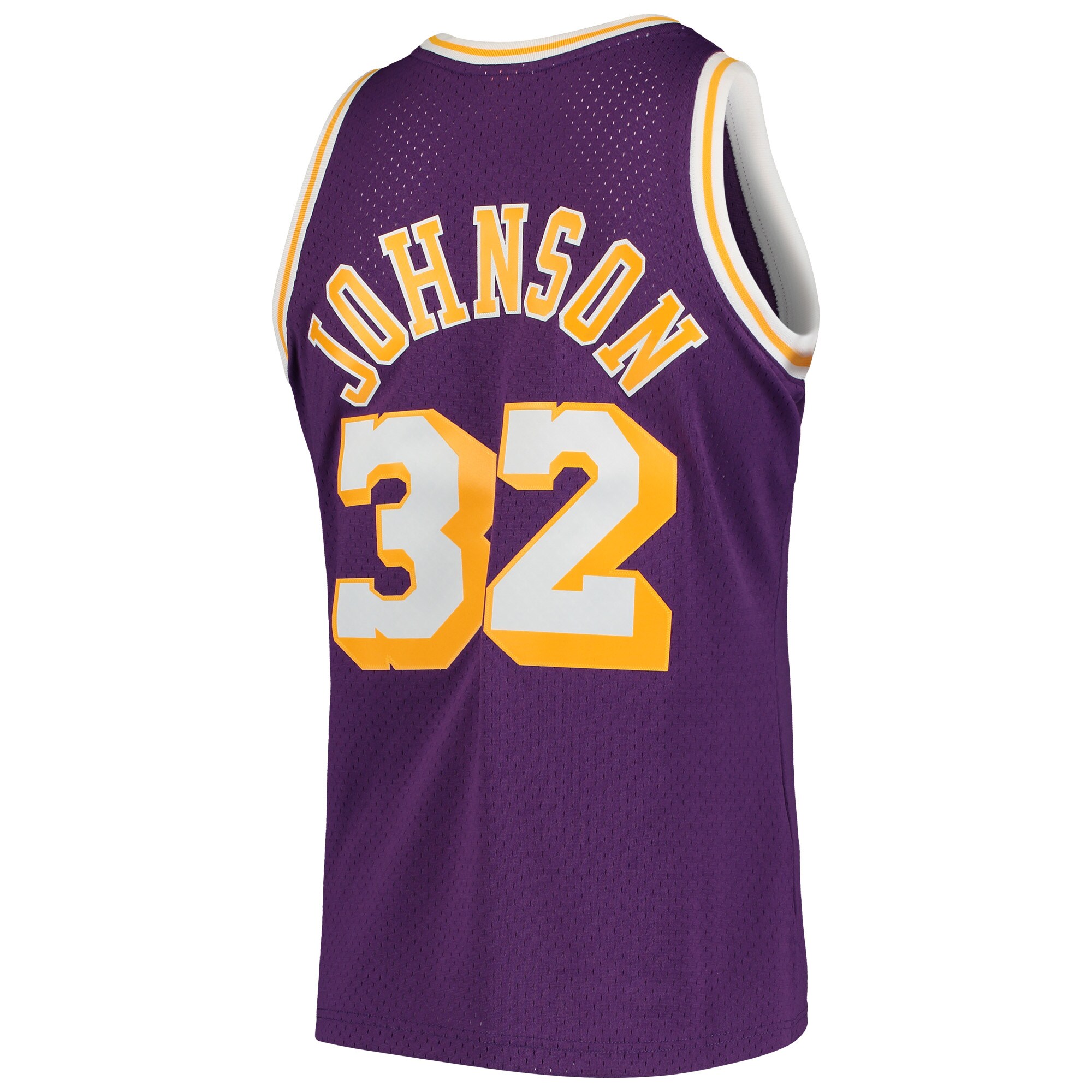 Magic Johnson Los Angeles Lakers Mitchell & Ness 1984\/85 Hardwood Classics Swingman Jersey - Purple