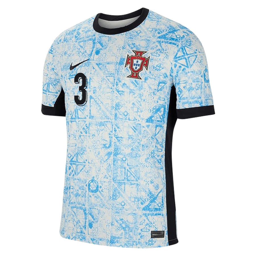 Pepe 3 Portugal National Team 2024/25 Away Men Jersey - Cream/Blue