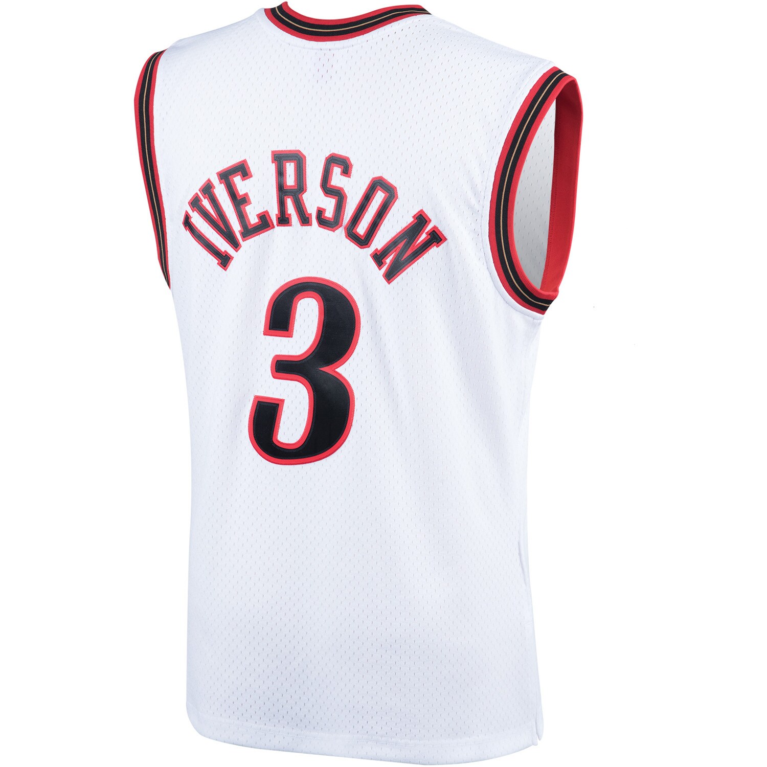 Allen Iverson Philadelphia 76ers Mitchell & Ness Hardwood Classics Swingman Jersey - White