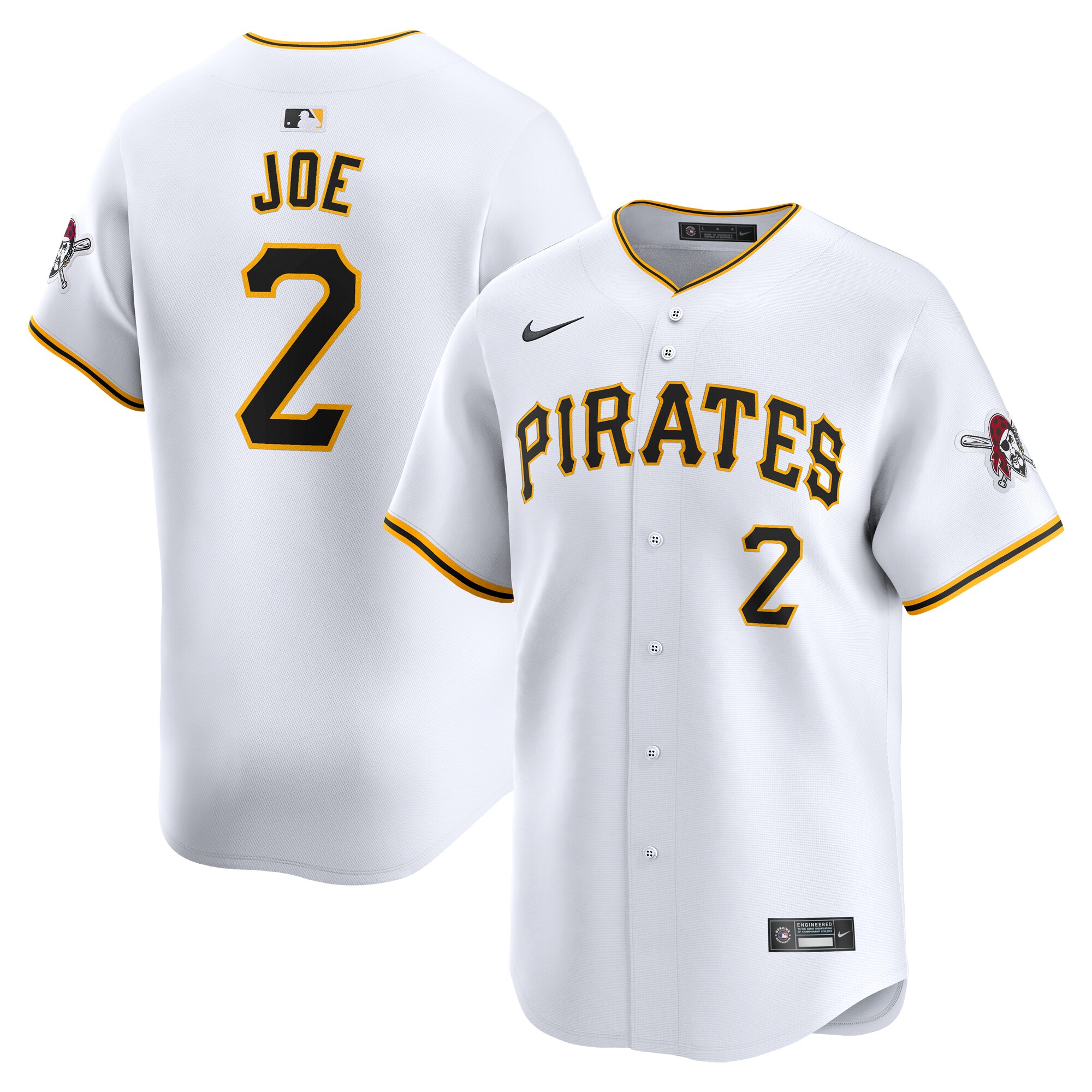 Connor Joe Pittsburgh Pirates  Home Limited Player Jersey\u00c2\u00a0\u00e2\u20ac\u201c White