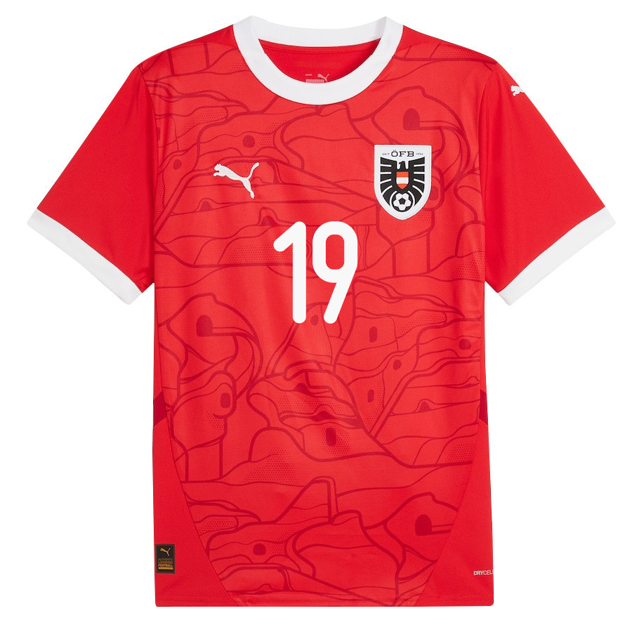 Christoph Baumgartner 19 Austria National Team 2024/25 Home Men Jersey - Red