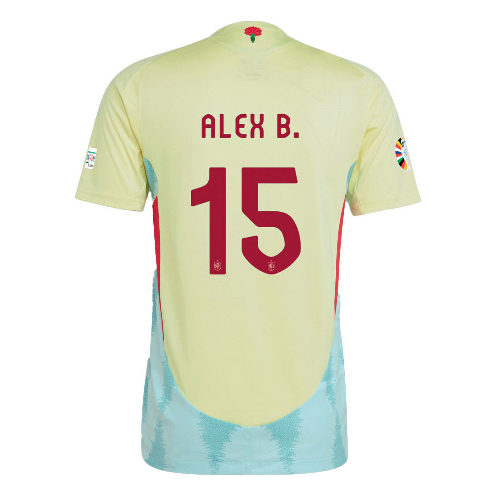 Álex Baena 15 Spain National Team 2024 Away Men Jersey - Yellow