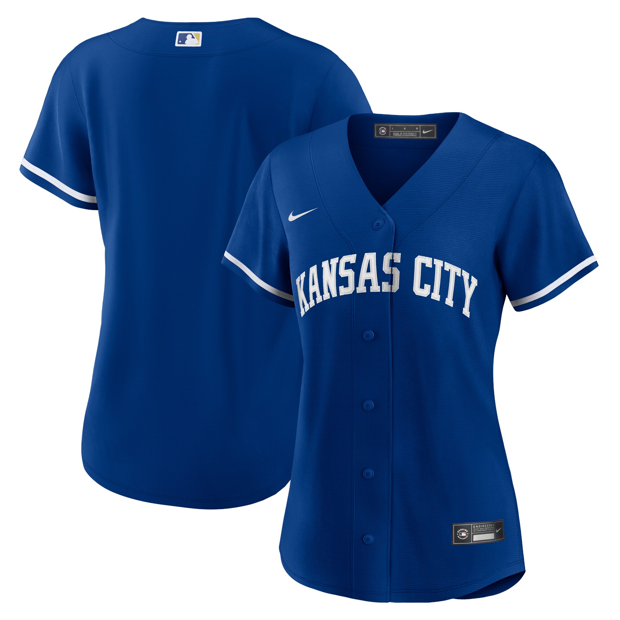 Kansas City Royals  Women's Alternate Replica Team Logo Jersey - Royal