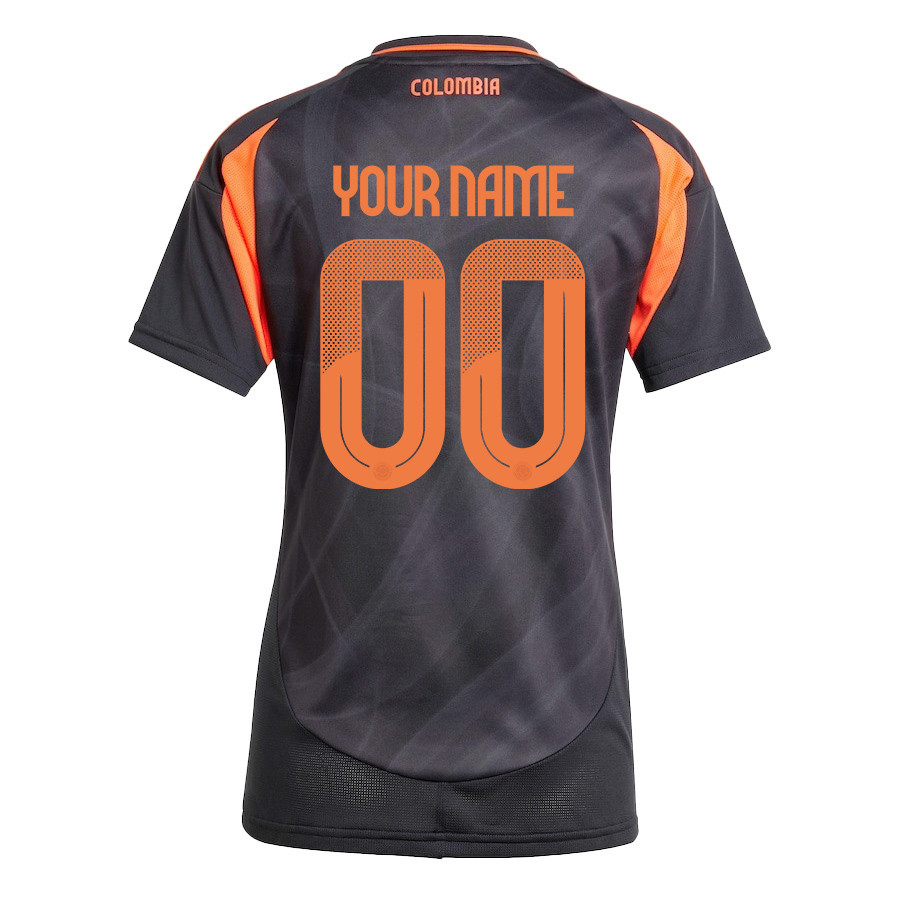 Colombia National Team 2024/25 Away Custom Women Jersey - Black