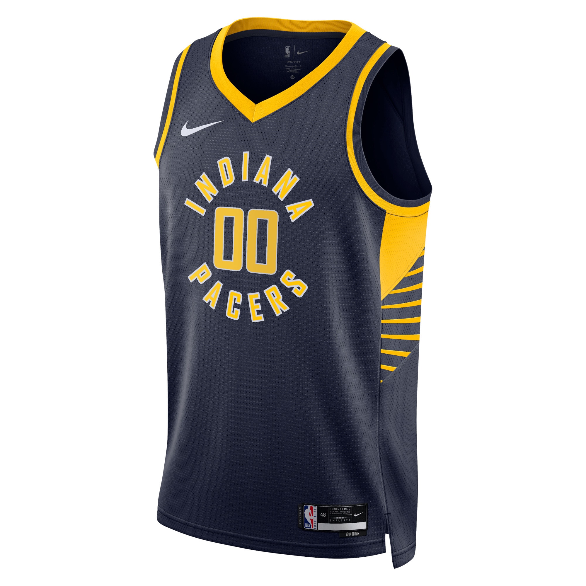 Indiana Pacers  Unisex 2022\/23 Swingman Custom Jersey Navy - Icon Edition