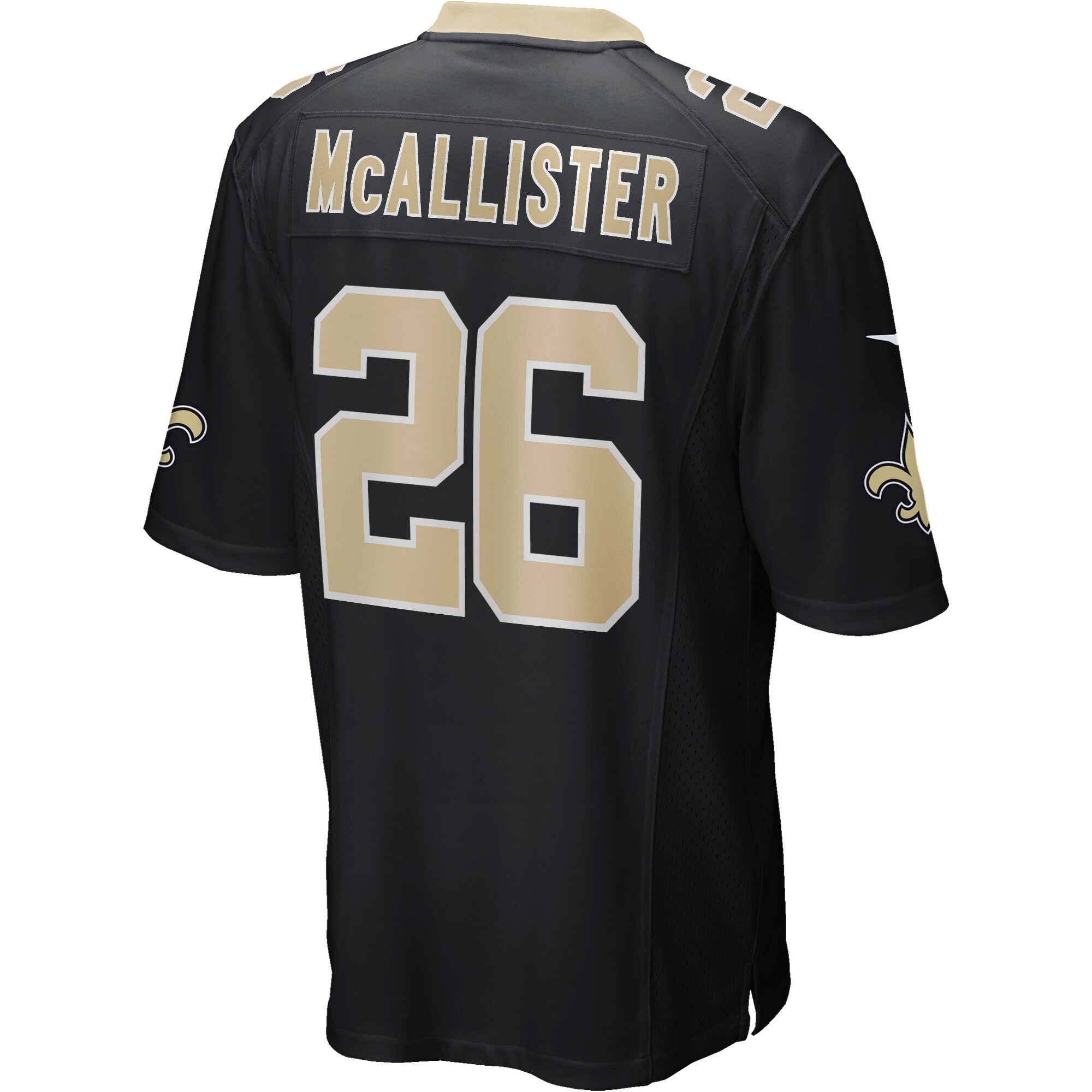 Deuce McAllister New Orleans Saints  Game Retired Player Jersey - Black