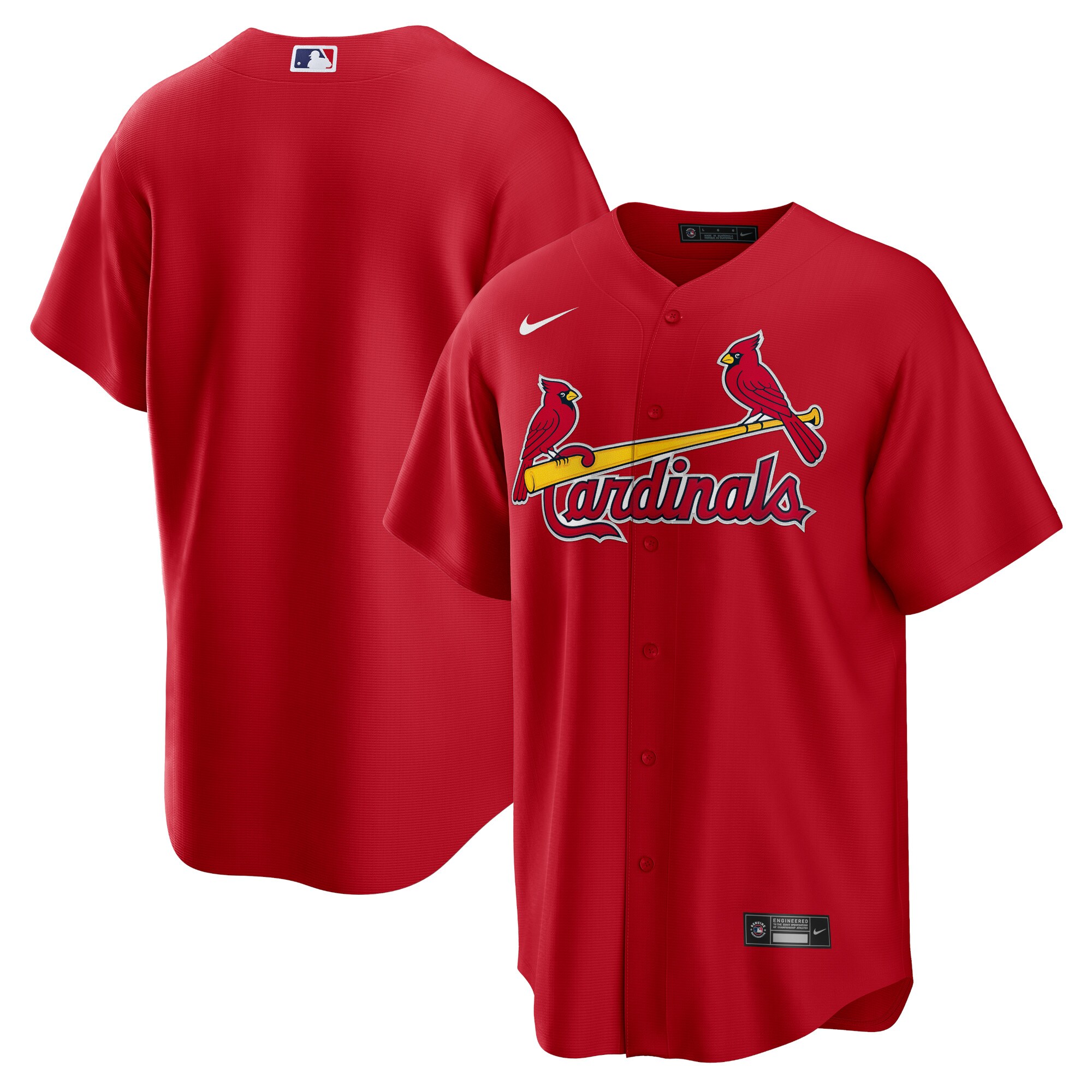 St. Louis Cardinals  Big & Tall Alternate Replica Team Jersey - Red