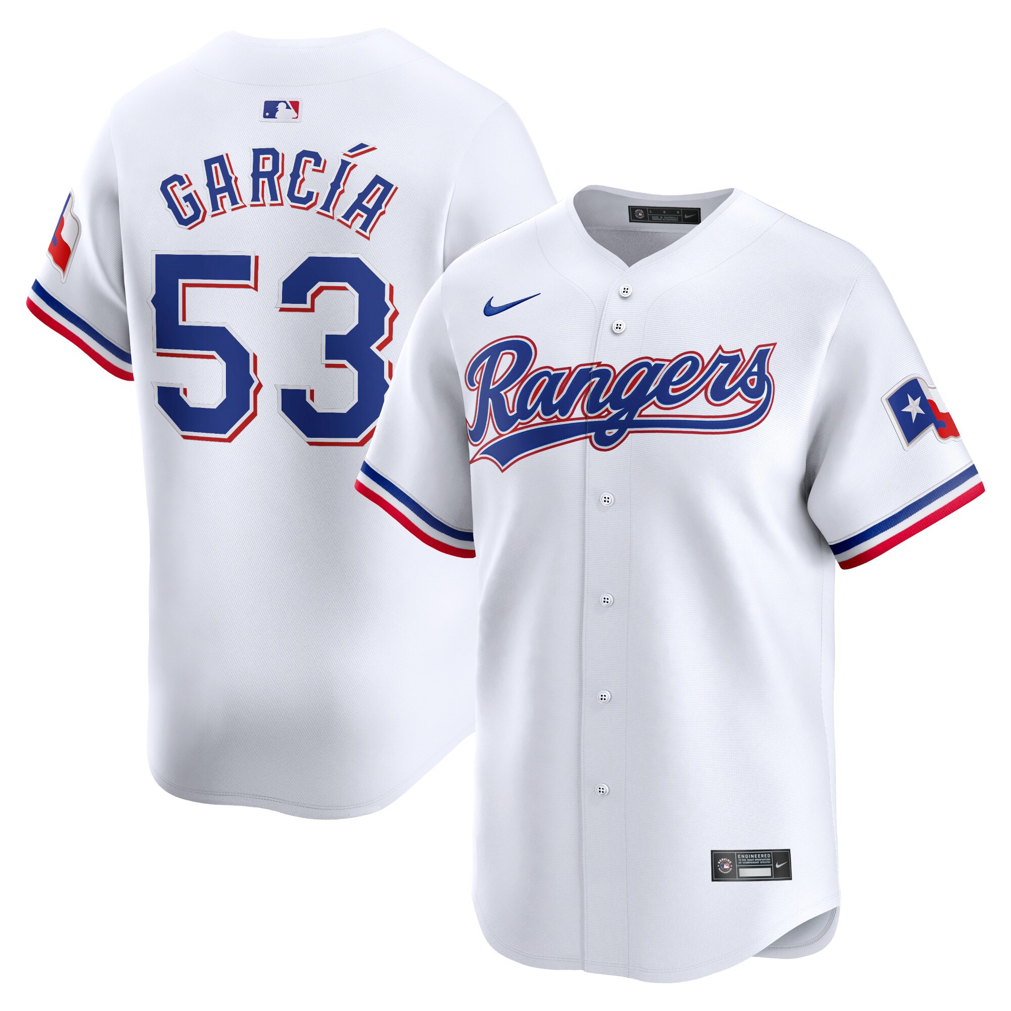 Adolis Garc\u00c3\u00ada Texas Rangers  Youth Home Limited Player Jersey - White