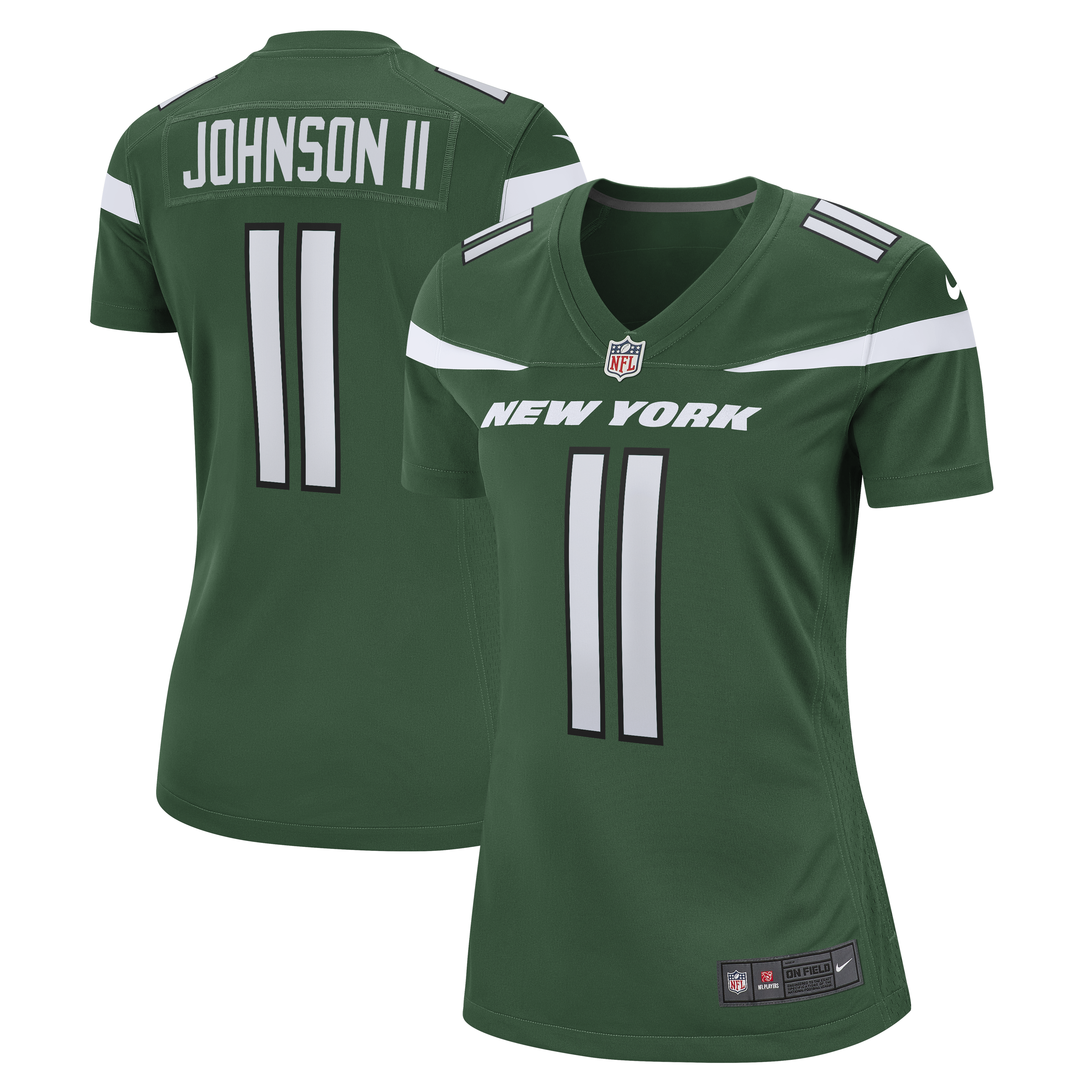 Jermaine Johnson II New York Jets  Women's Game Jersey - Gotham Green