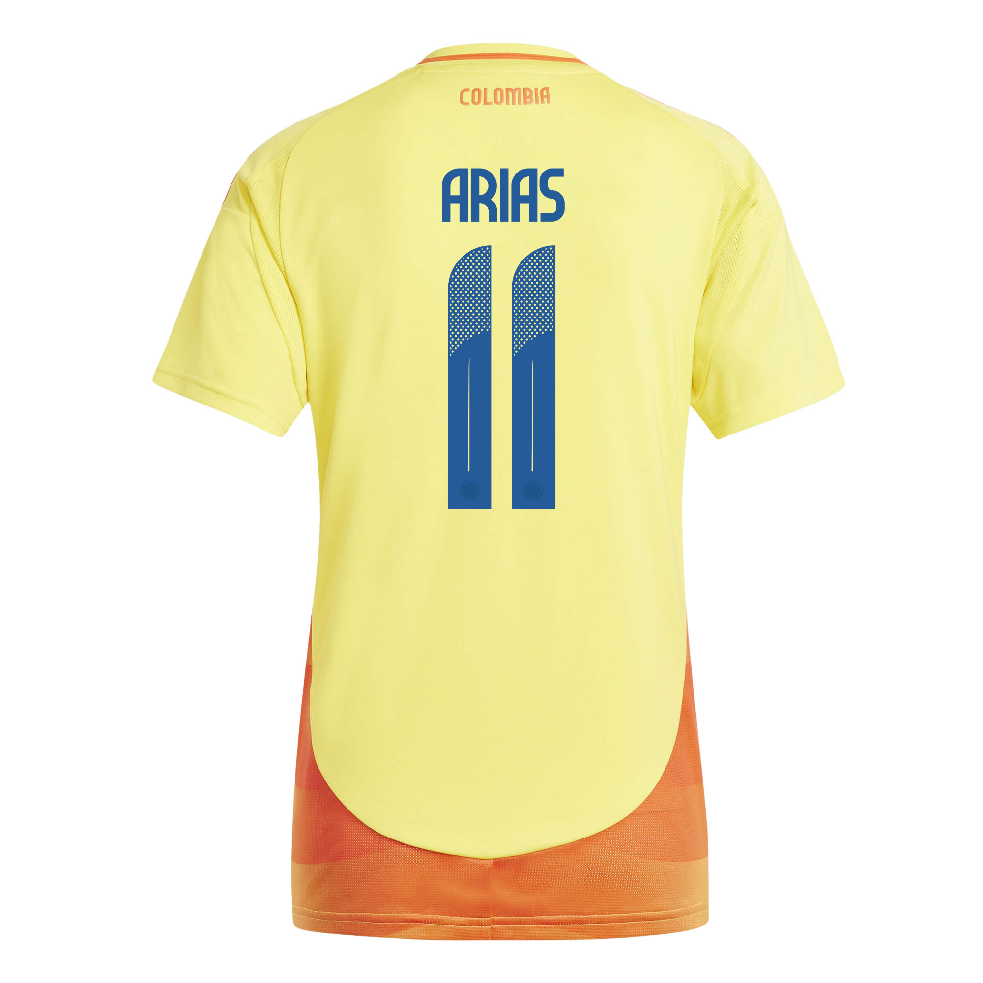 Jhon Arias 11 Colombia National Team 2024/25 Home Women Jersey - Yellow