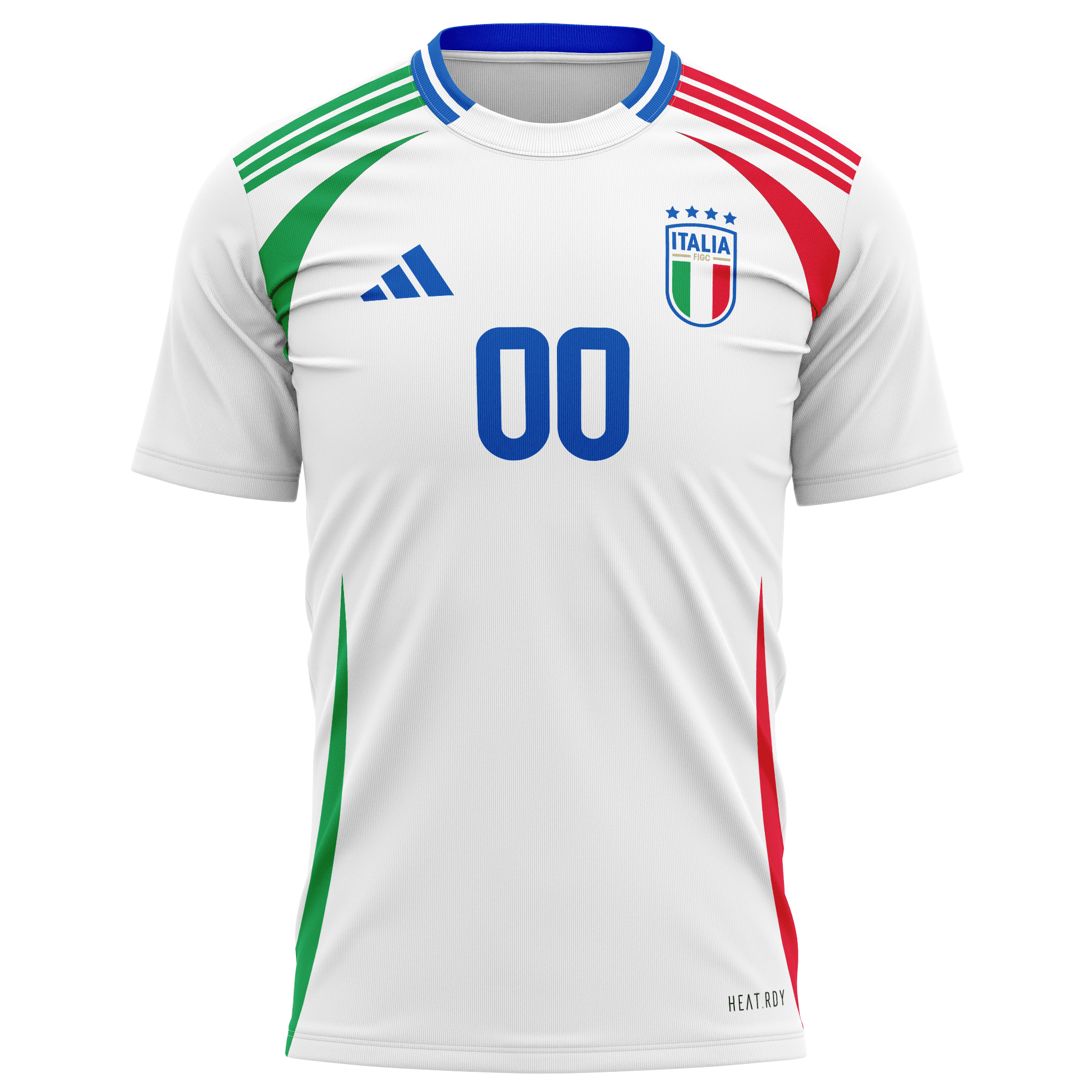 Italy National Team 2024 Away Kits Custom AOP T-shirt - White