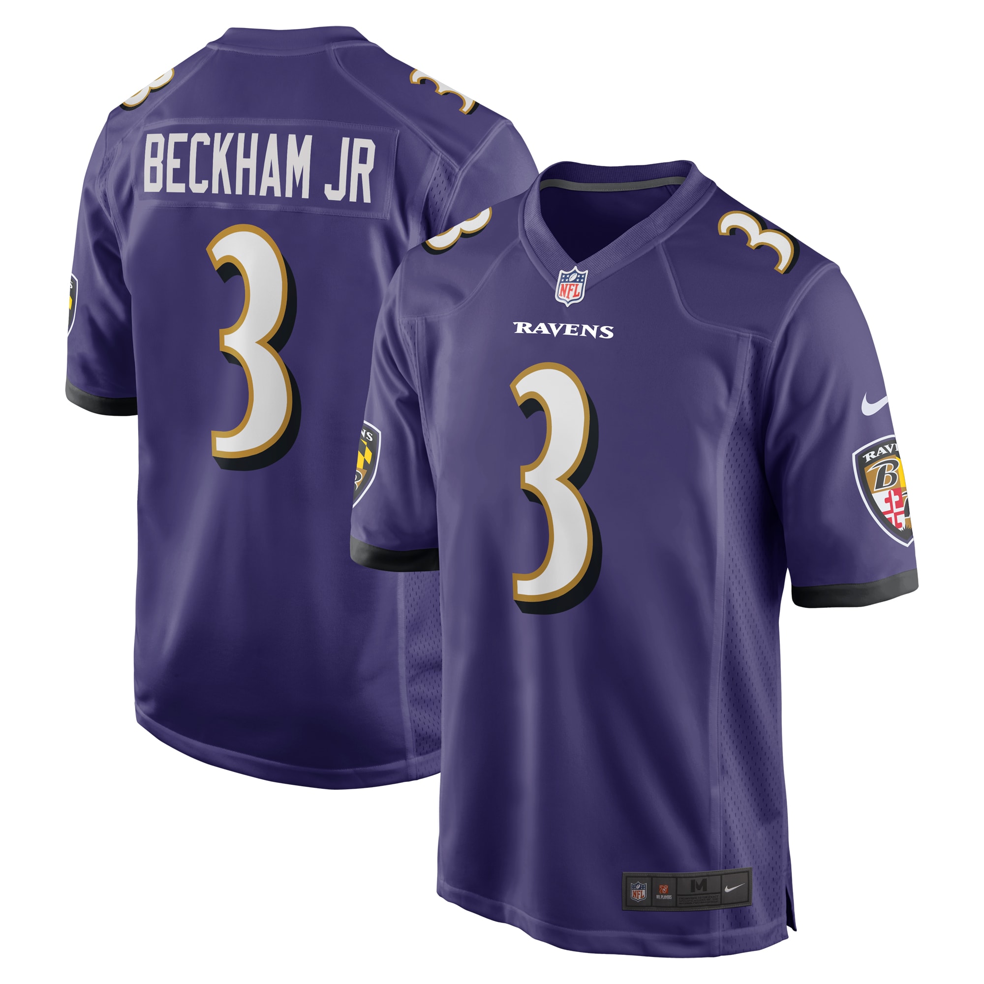 Odell Beckham Jr. Baltimore Ravens  Game Jersey - Purple