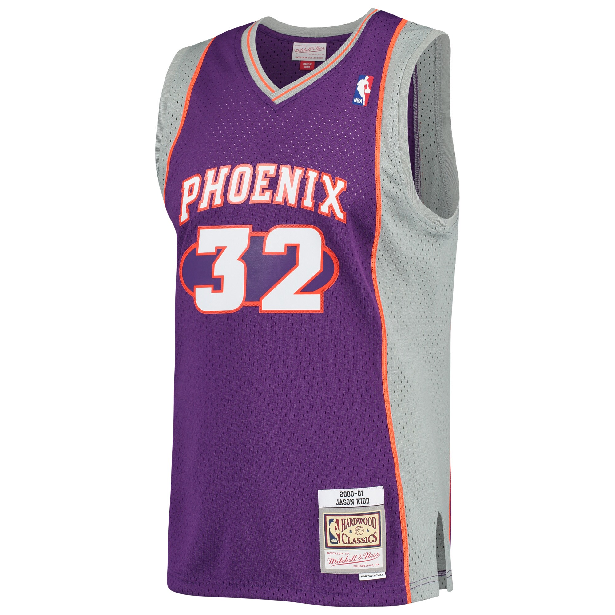 Jason Kidd Phoenix Suns Mitchell & Ness 2001\/02 Hardwood Classics Swingman Jersey - Purple