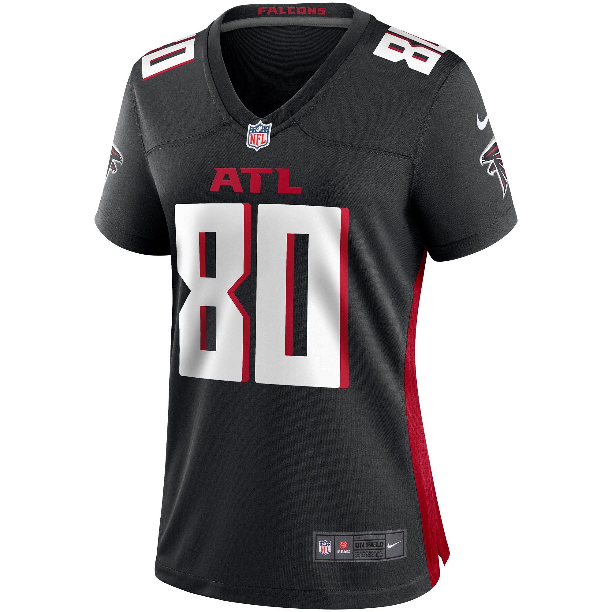 Andre Rison Atlanta Falcons  Women's Game Retired Player Jersey - Black