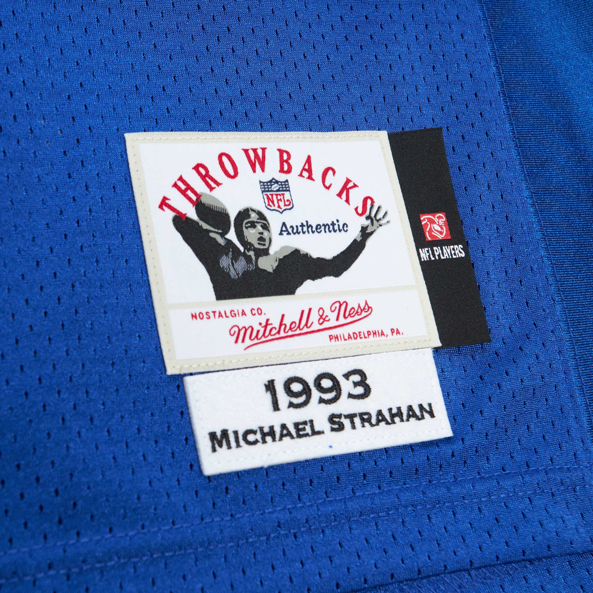 Michael Strahan New York Giants 1993 Mitchell & Ness Authentic Throwback Retired Player Jersey - Royal