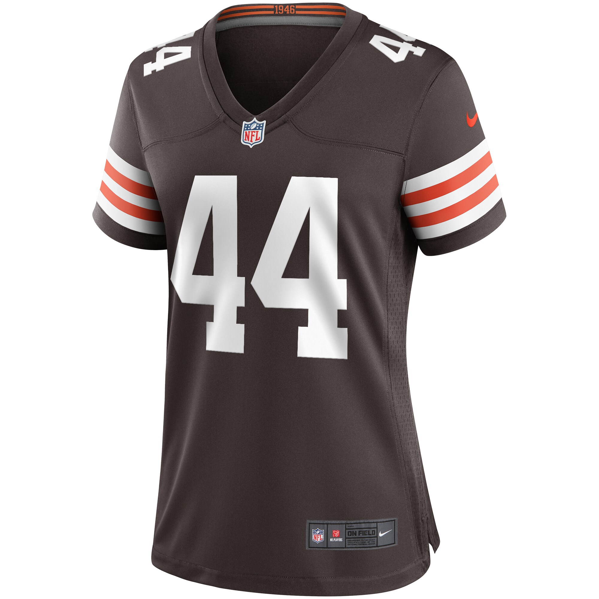 Leroy Kelly Cleveland Browns  Women's Game Retired Player Jersey - Brown