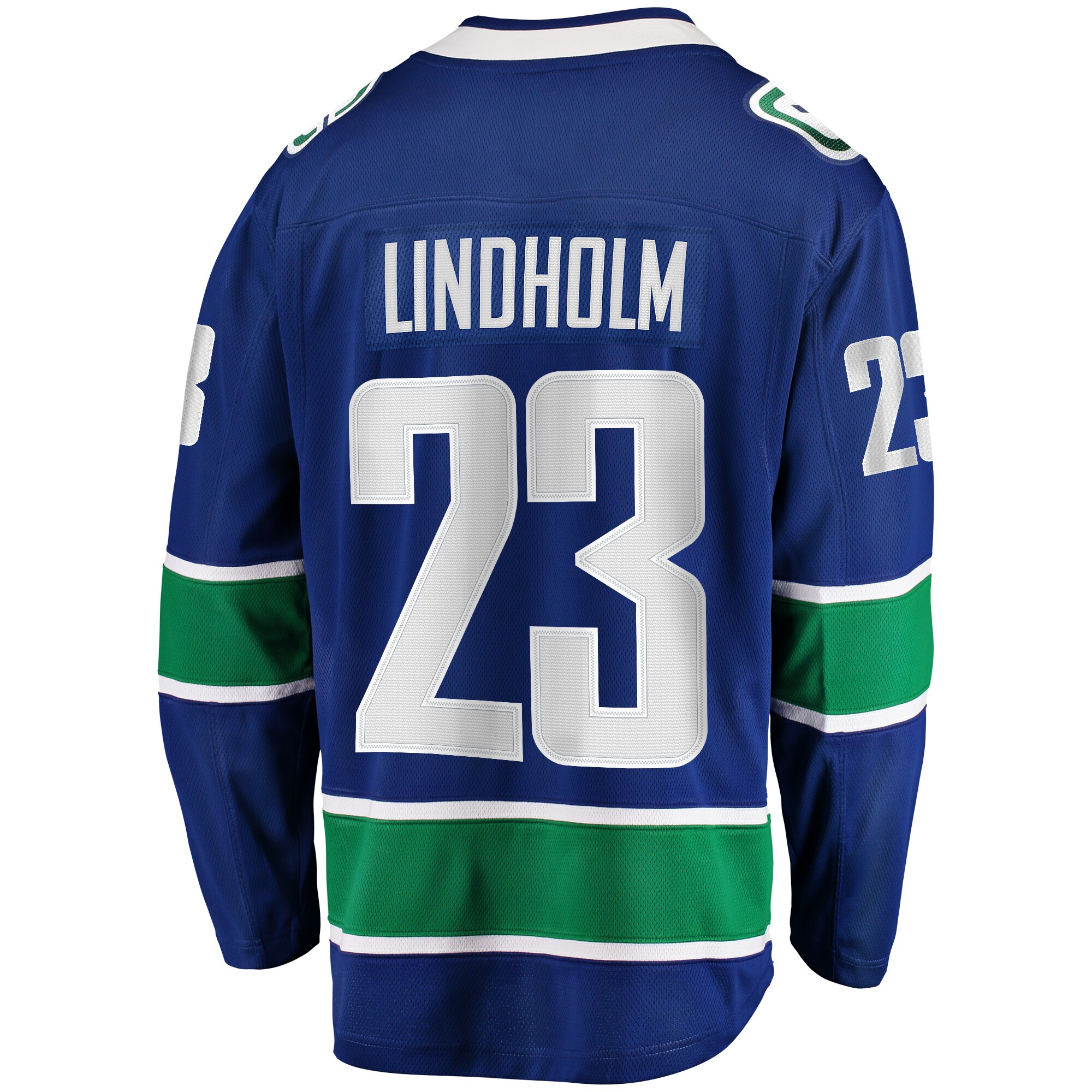 Elias Lindholm Vancouver Canucks Fanatics Home Premier Breakaway Player Jersey - Blue
