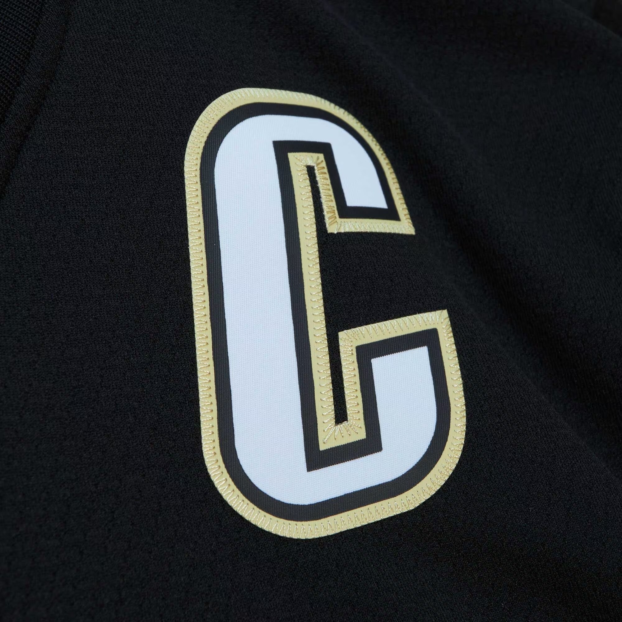 Sidney Crosby Pittsburgh Penguins Mitchell & Ness Captain Patch 2008\/09 Blue Line Player Jersey - Black