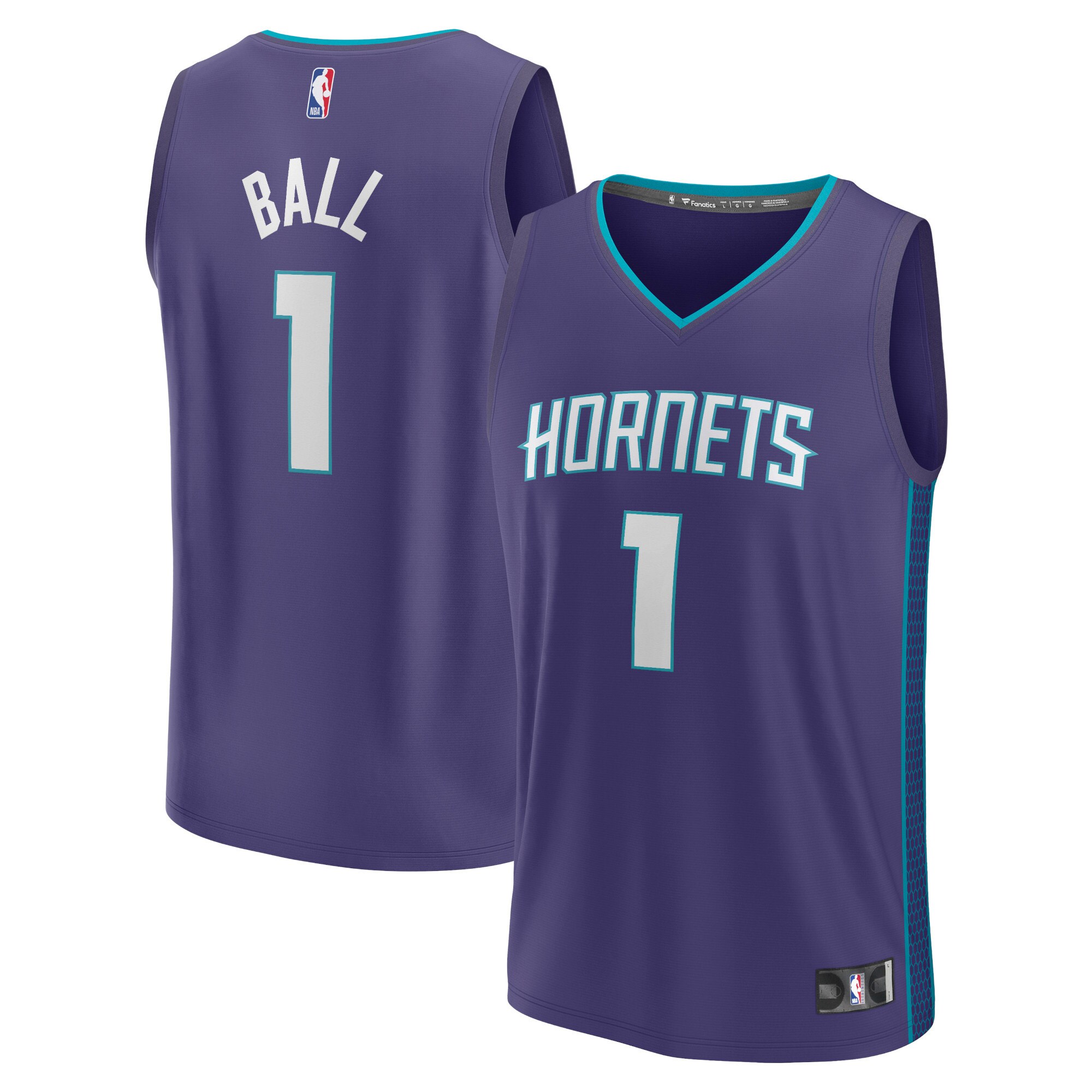 LaMelo Ball Charlotte Hornets Fanatics Fast Break Replica Player Jersey - Statement Edition - Purple