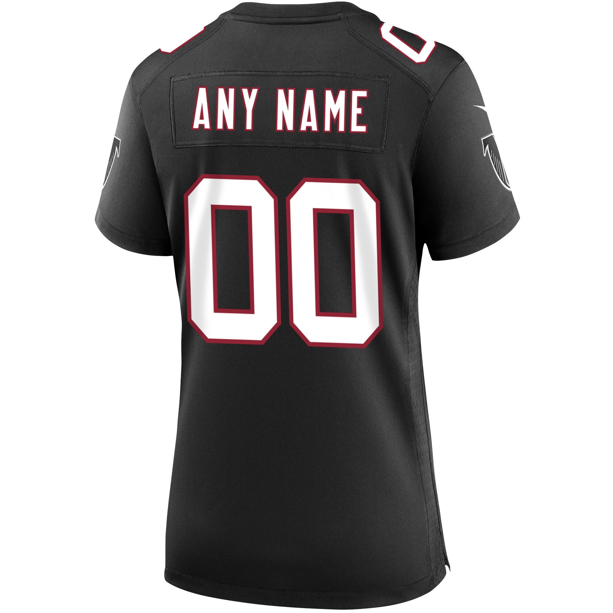 Atlanta Falcons  Women's Throwback Custom Game Jersey - Black