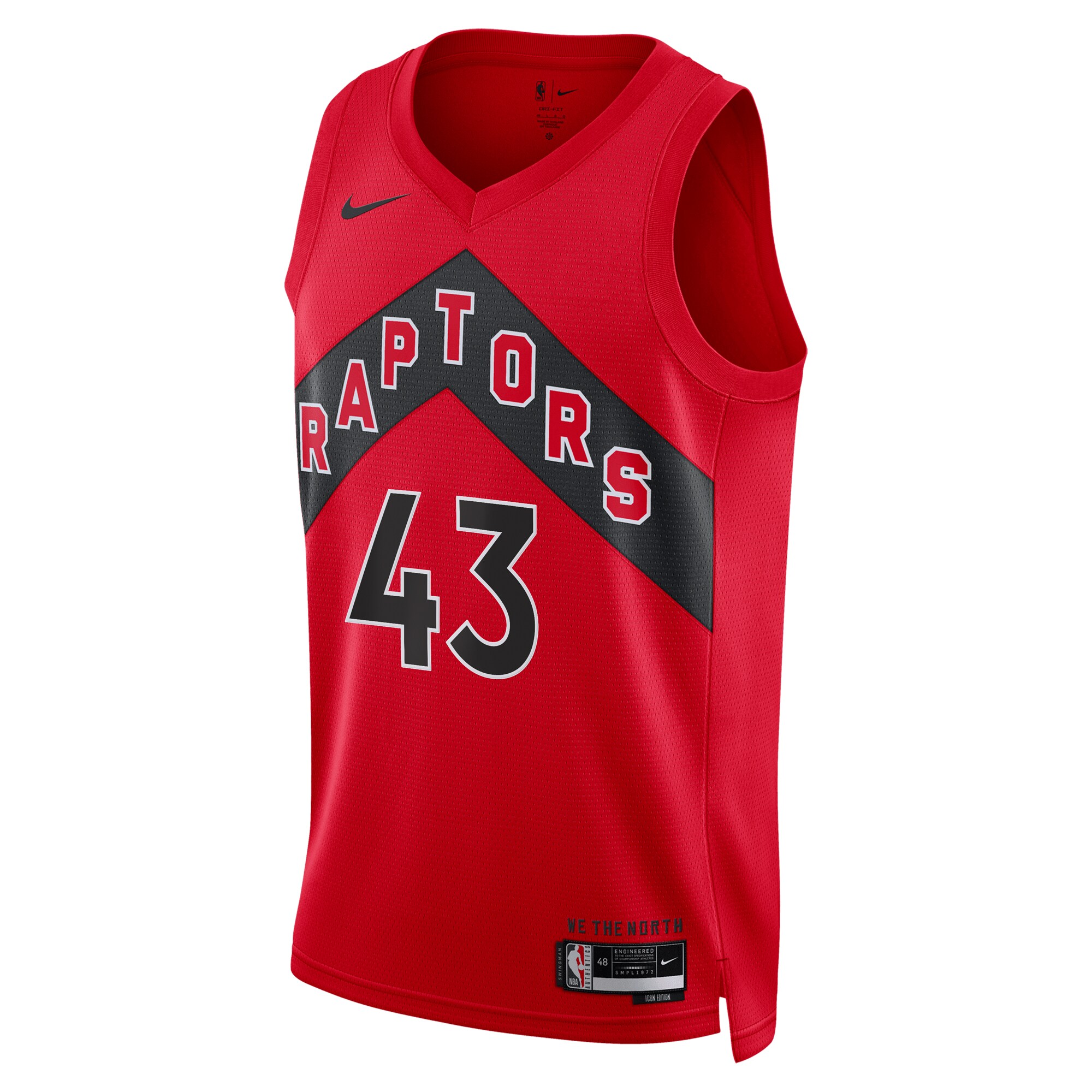 Pascal Siakam Toronto Raptors  Unisex Swingman Jersey - Icon Edition - Red