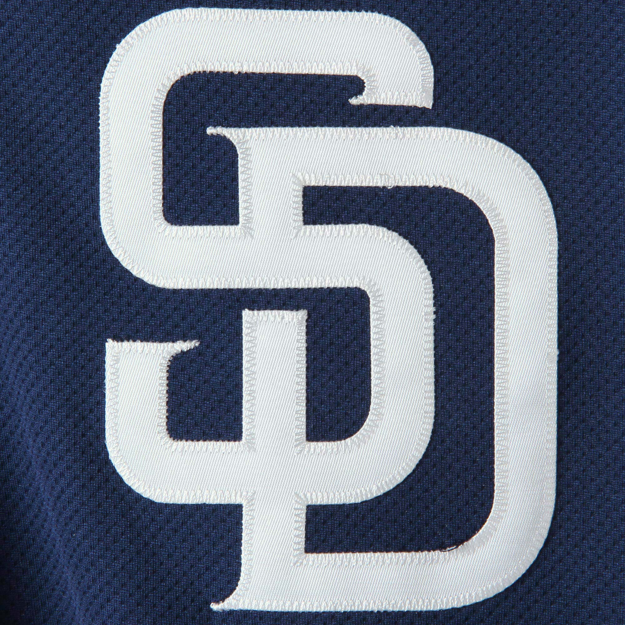 San Diego Padres Majestic Authentic Collection On-Field 3\/4-Sleeve Batting Practice Jersey - Navy\/White