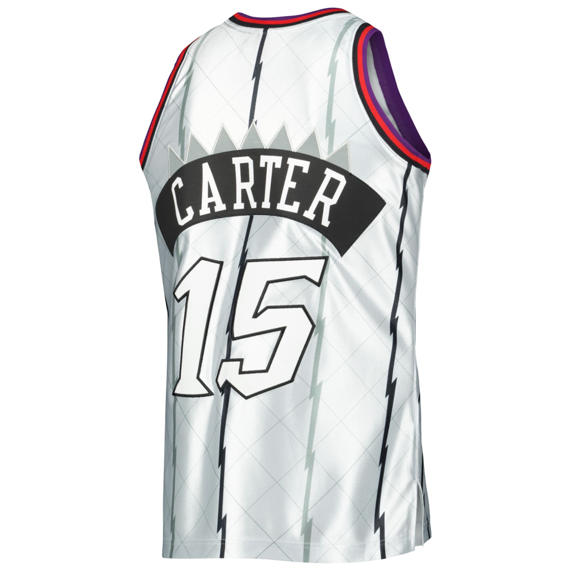 Vince Carter Toronto Raptors Mitchell & Ness 1998\/99 Hardwood Classics 75th Anniversary Swingman Jersey - Platinum