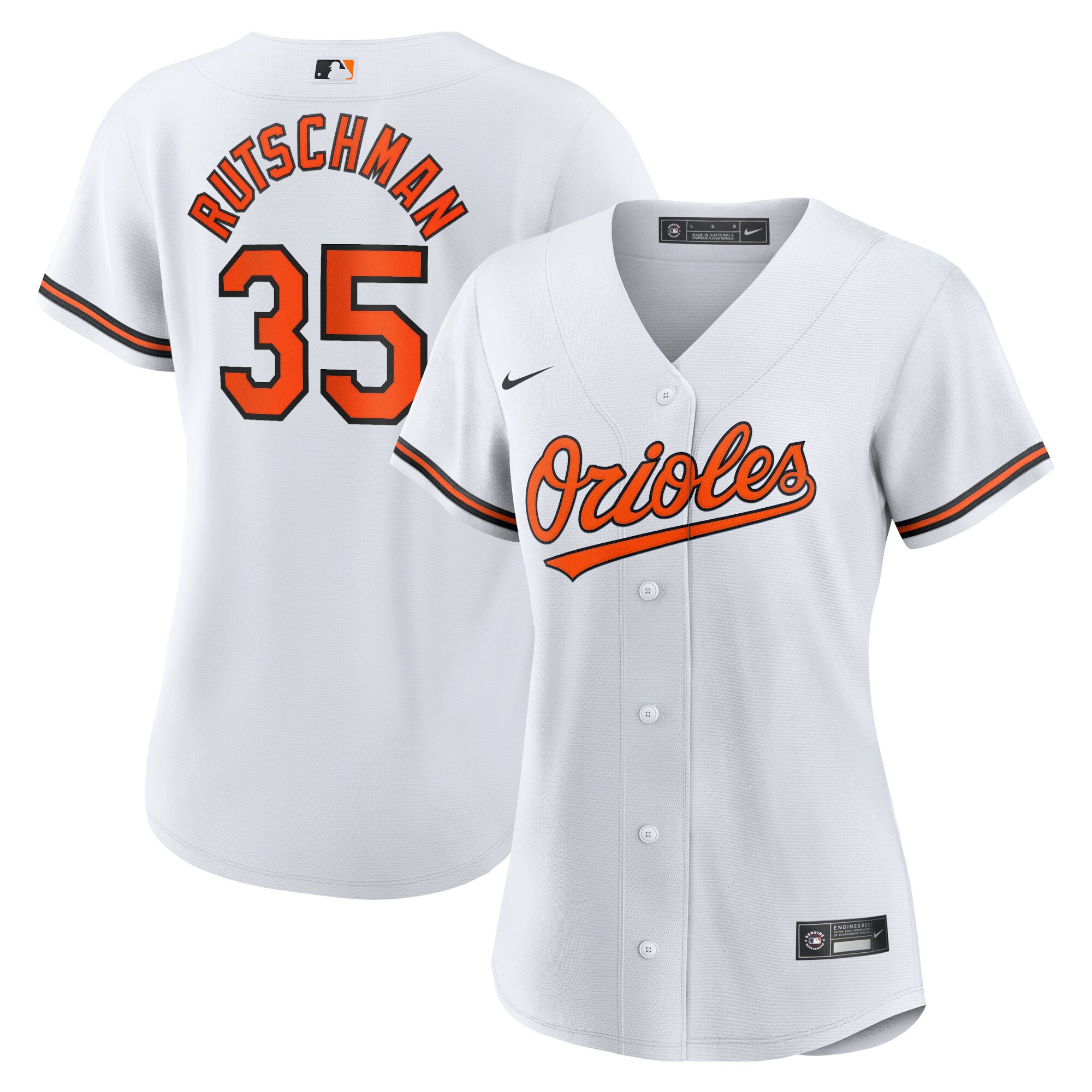 Adley Rutschman Baltimore Orioles  Women's Home Replica Player Jersey - White