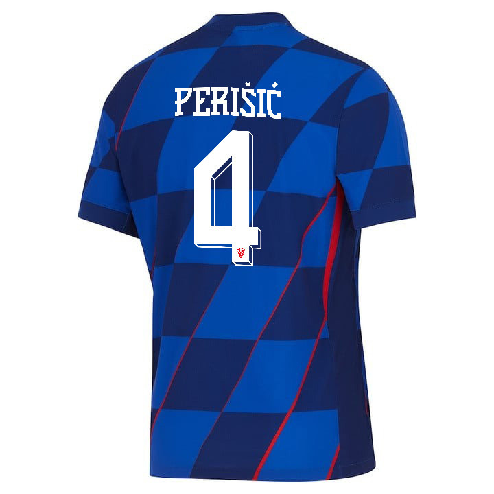 Ivan Perišić 4 Croatia National Team 2024 Away Men Jersey - Blue