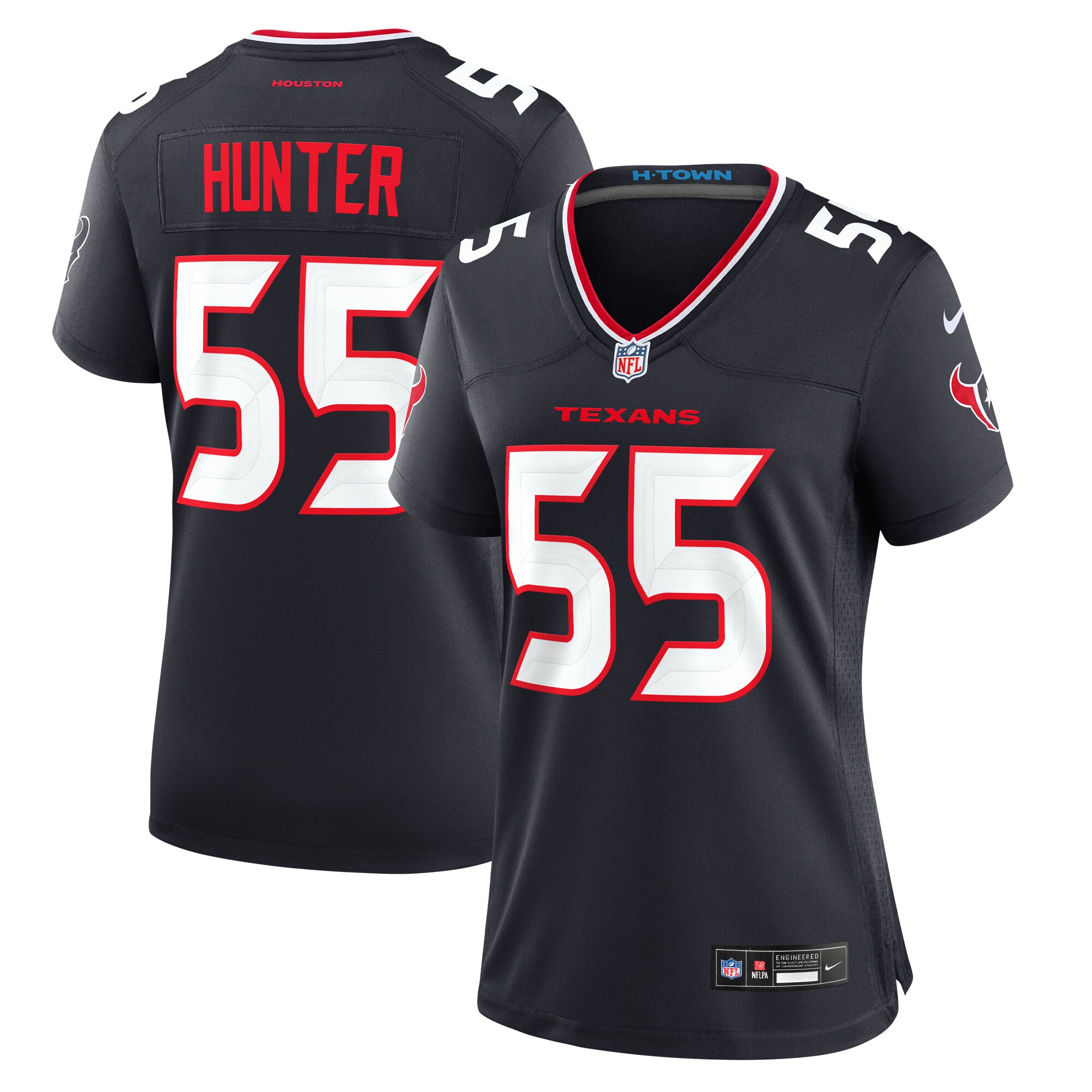 Danielle Hunter Houston Texans  Women's Team Game Jersey -  Navy