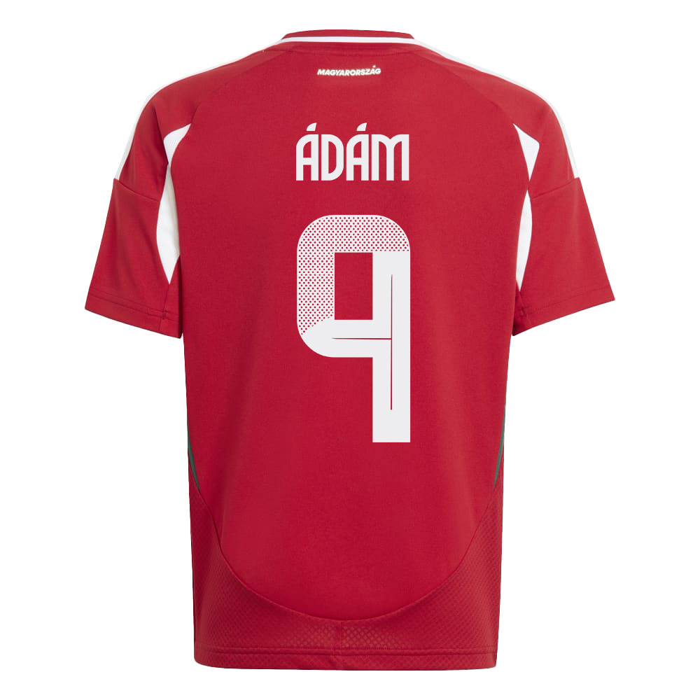 Martin Ádám 9 Hungary National Team 2024/25 Home YOUTH Jersey - Red