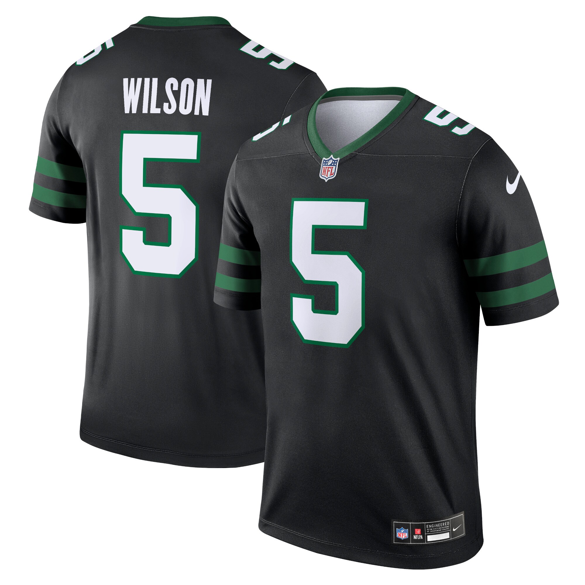 Garrett Wilson New York Jets  Alternate Legend Jersey  - Legacy Black