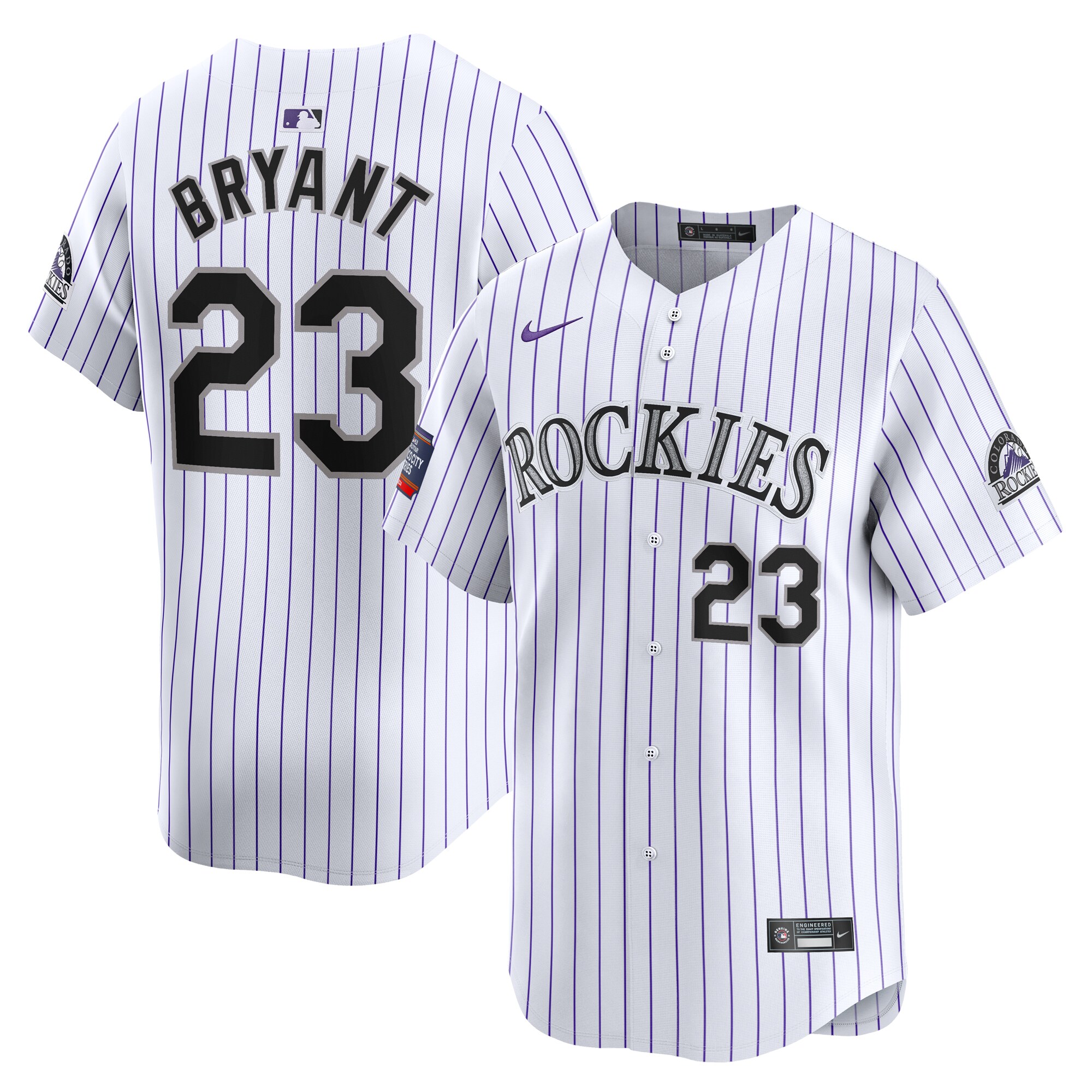 Kris Bryant Colorado Rockies  2024 MLB World Tour Mexico City Series Home Limited Player Jersey - White