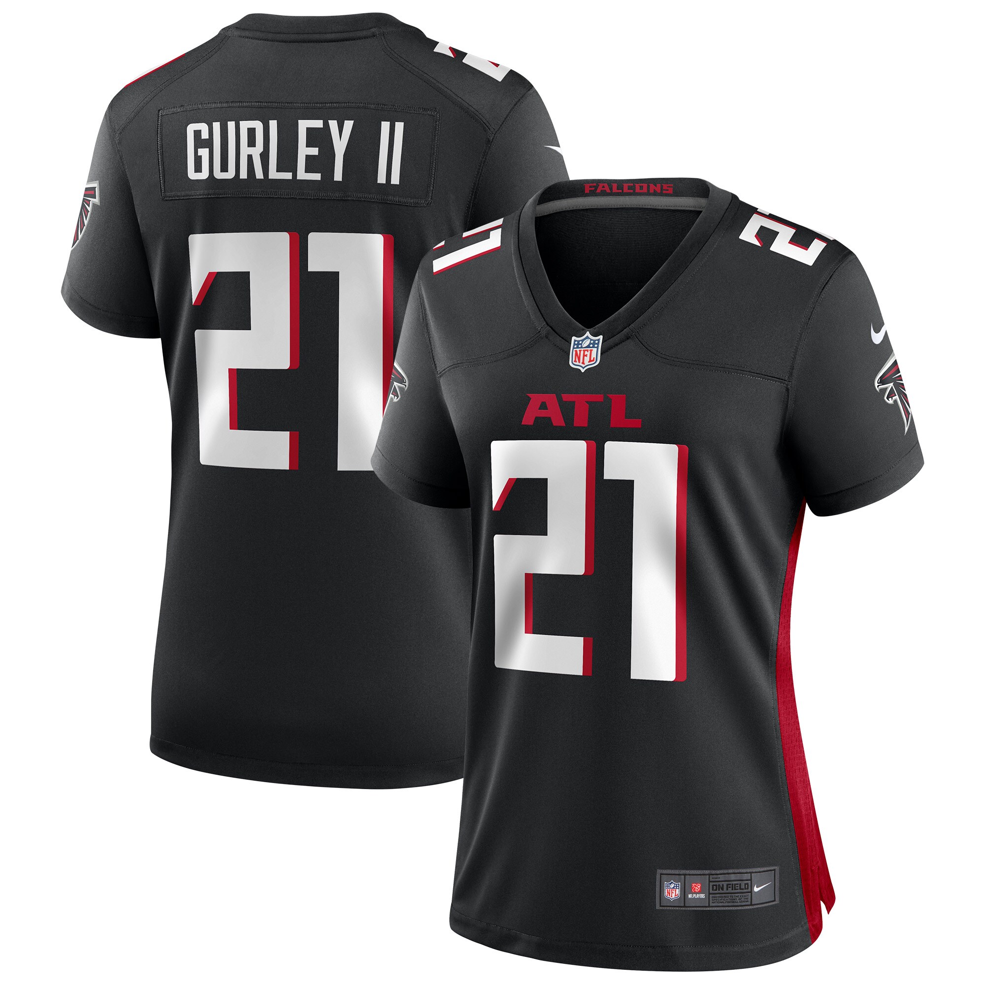 Todd Gurley II Atlanta Falcons  Women's Game Jersey - Black