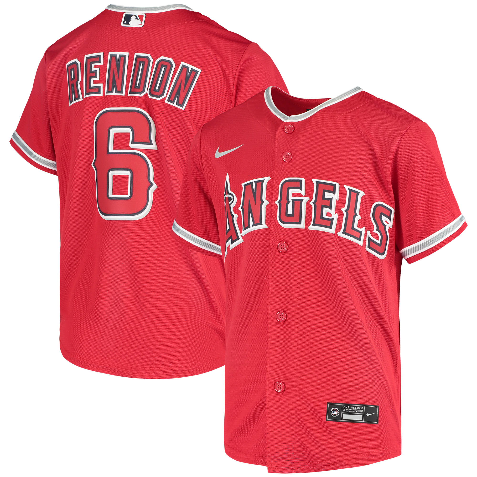 Anthony Rendon Los Angeles Angels  Youth Alternate Replica Player Jersey - Red