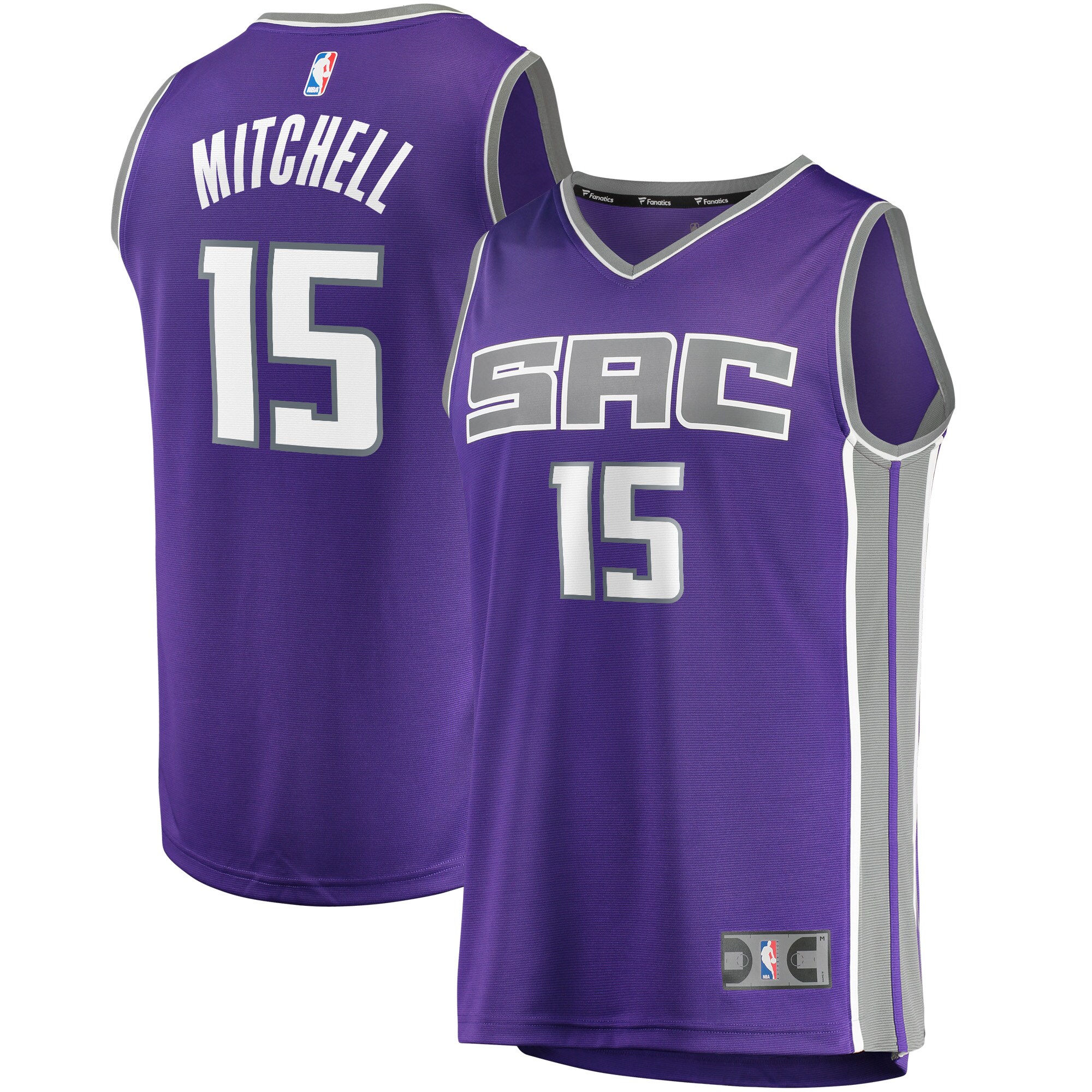 Davion Mitchell Sacramento Kings Fanatics Youth Fast Break Player Jersey - Icon Edition - Purple