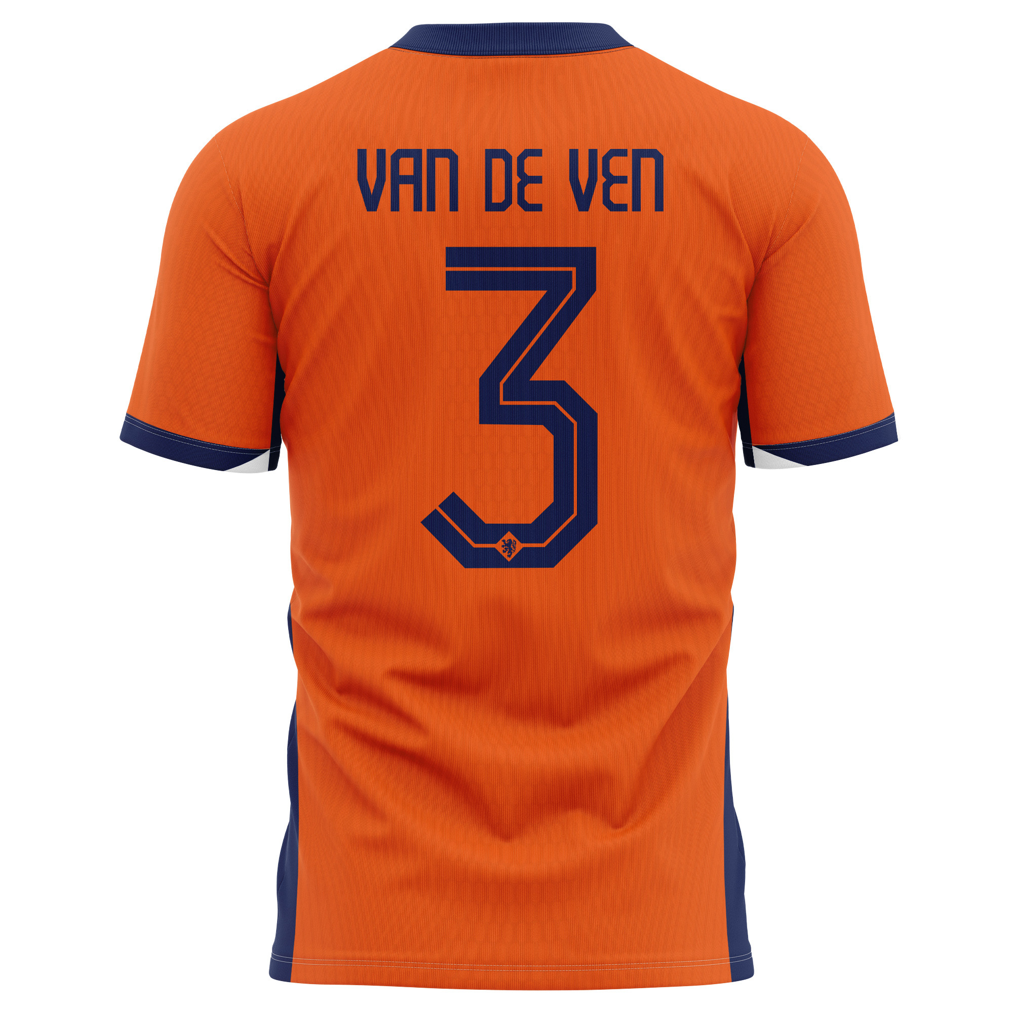 Micky van de Ven 3 Netherlands National Team 2024 Home Kits AOP T-shirt - Orange