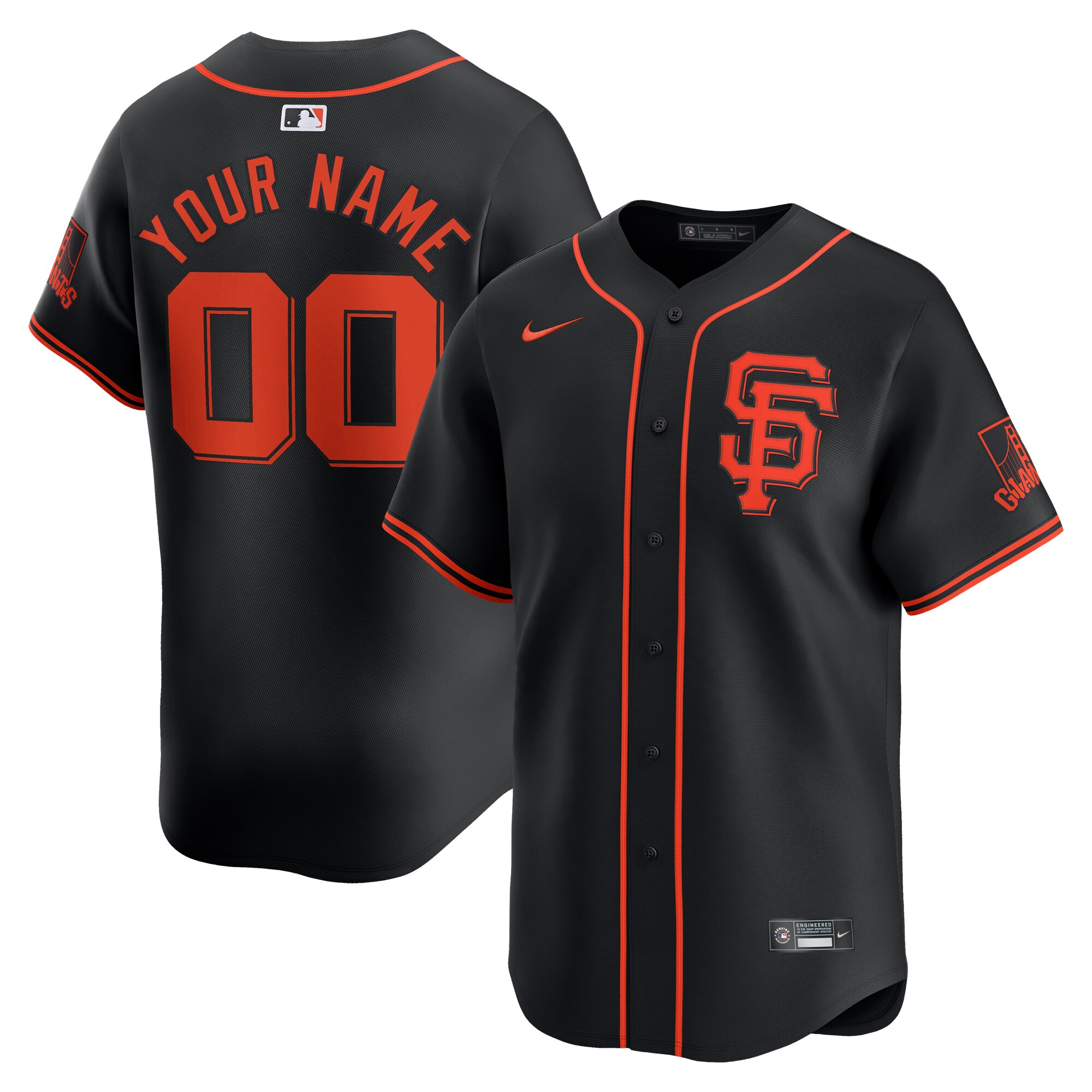 San Francisco Giants   Alternate Limited Custom Jersey\u00c2\u00a0\u00e2\u20ac\u201c Black