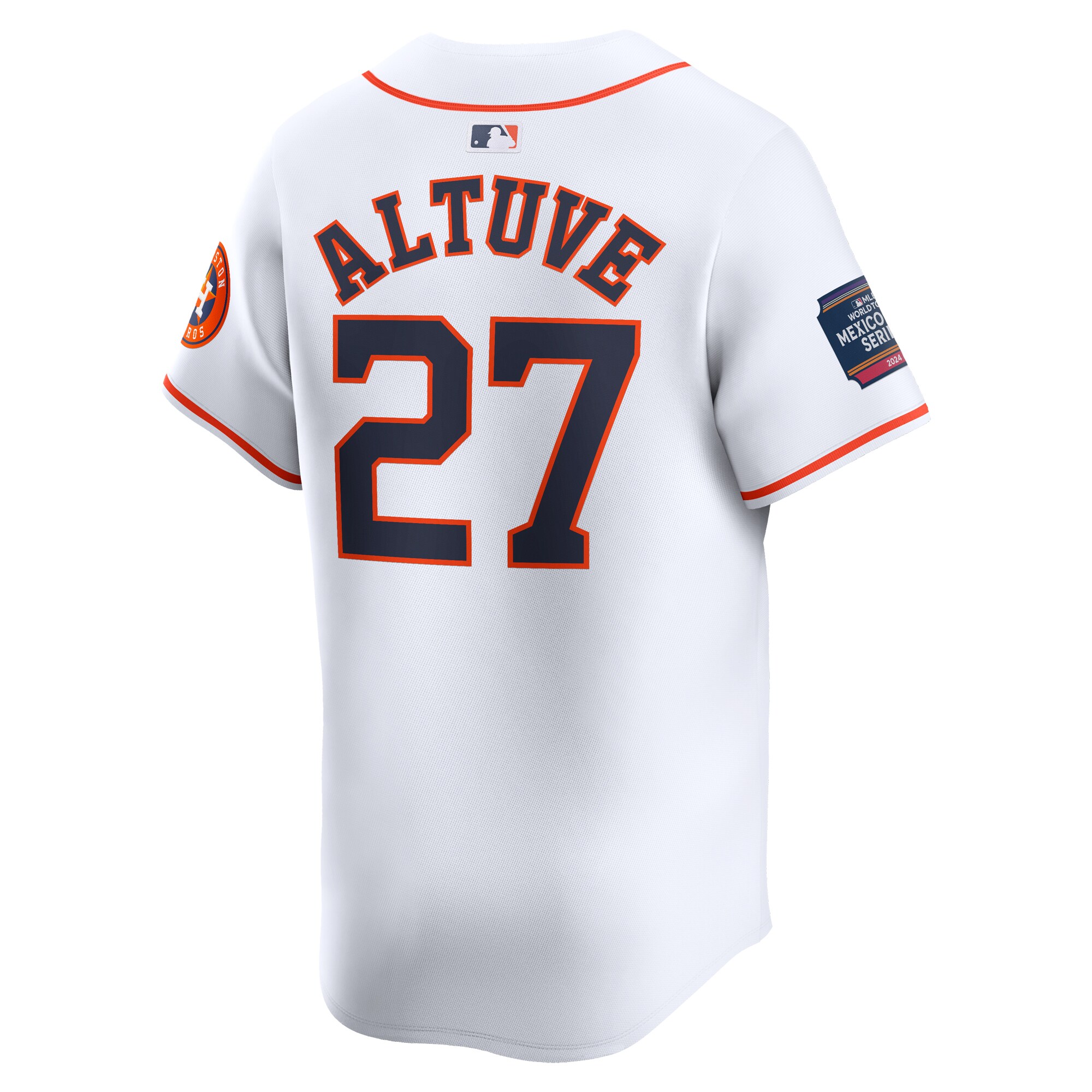 Jose Altuve Houston Astros  2024 MLB World Tour Mexico City Series Home Limited Player Jersey - White