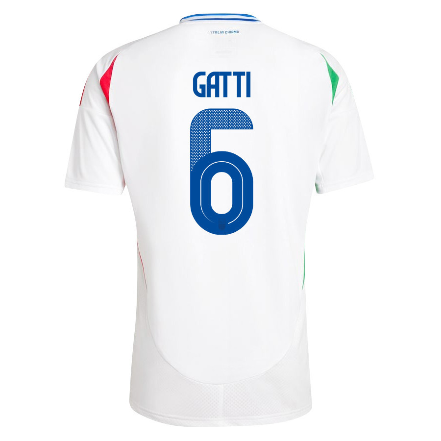 Federico Gatti 6 Italy National Team 2024/25 Away Men Jersey - White