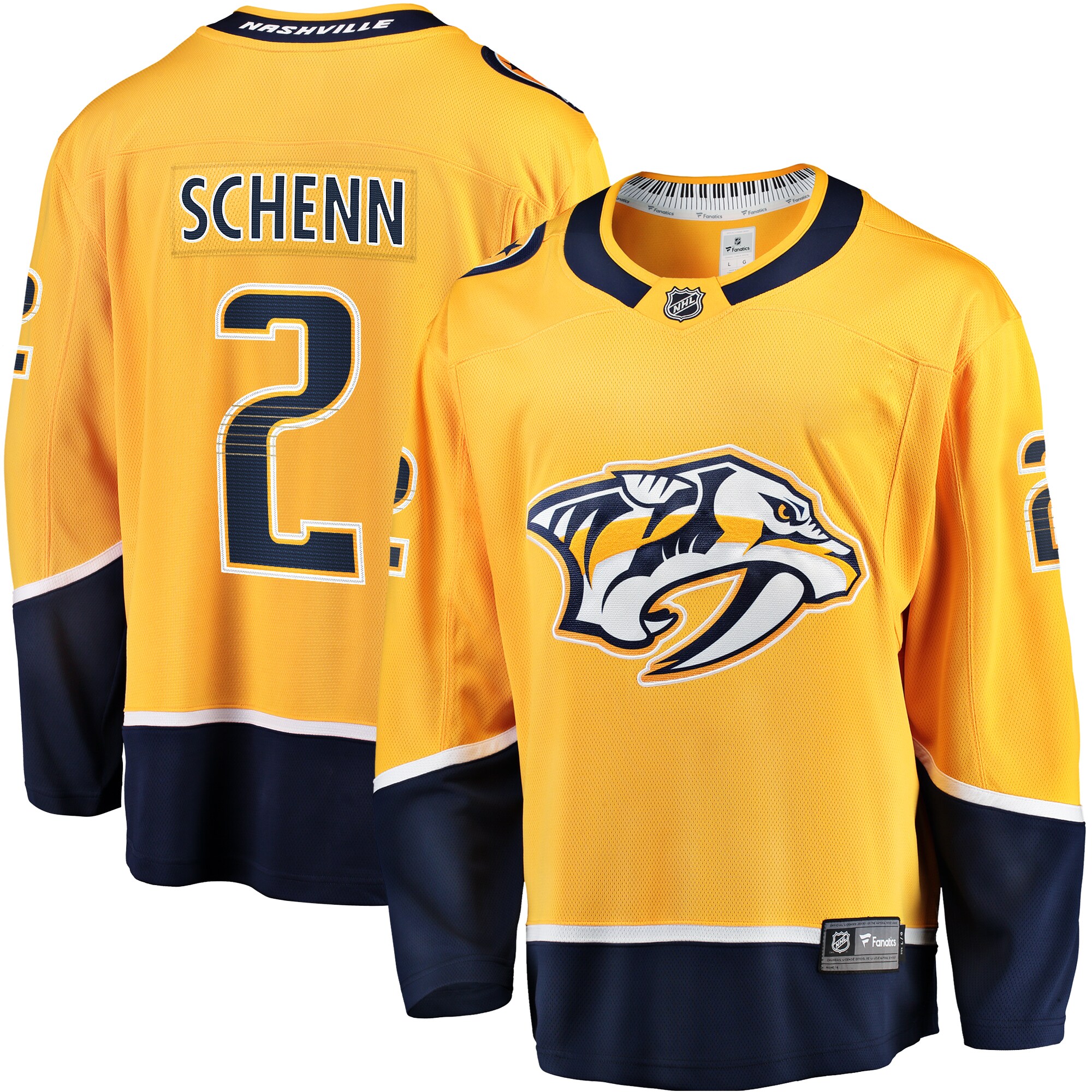 Luke Schenn Nashville Predators Fanatics Home Breakaway Jersey - Gold