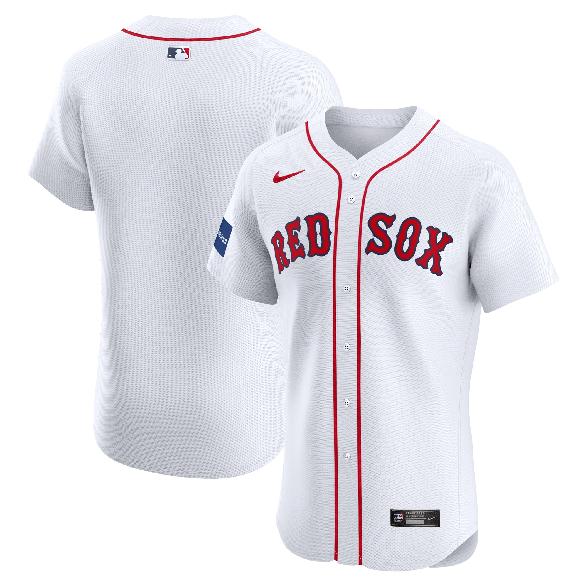 Boston Red Sox  Home Elite Patch Jersey - White